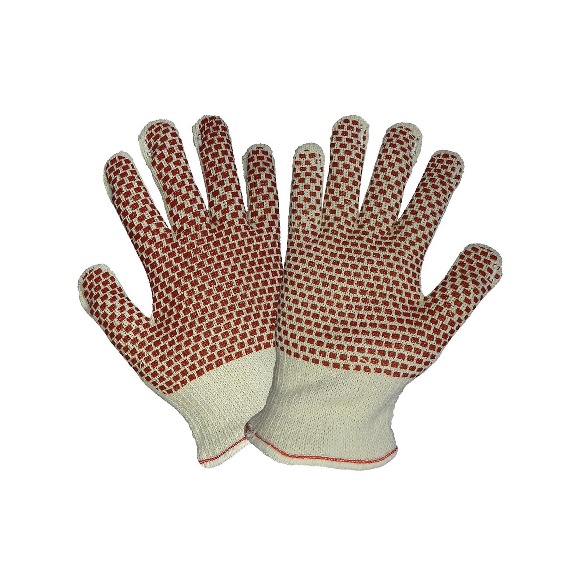 Global Glove Heat Resist Gloves, Nitrile Block Pattern Coating - 12 Pairs