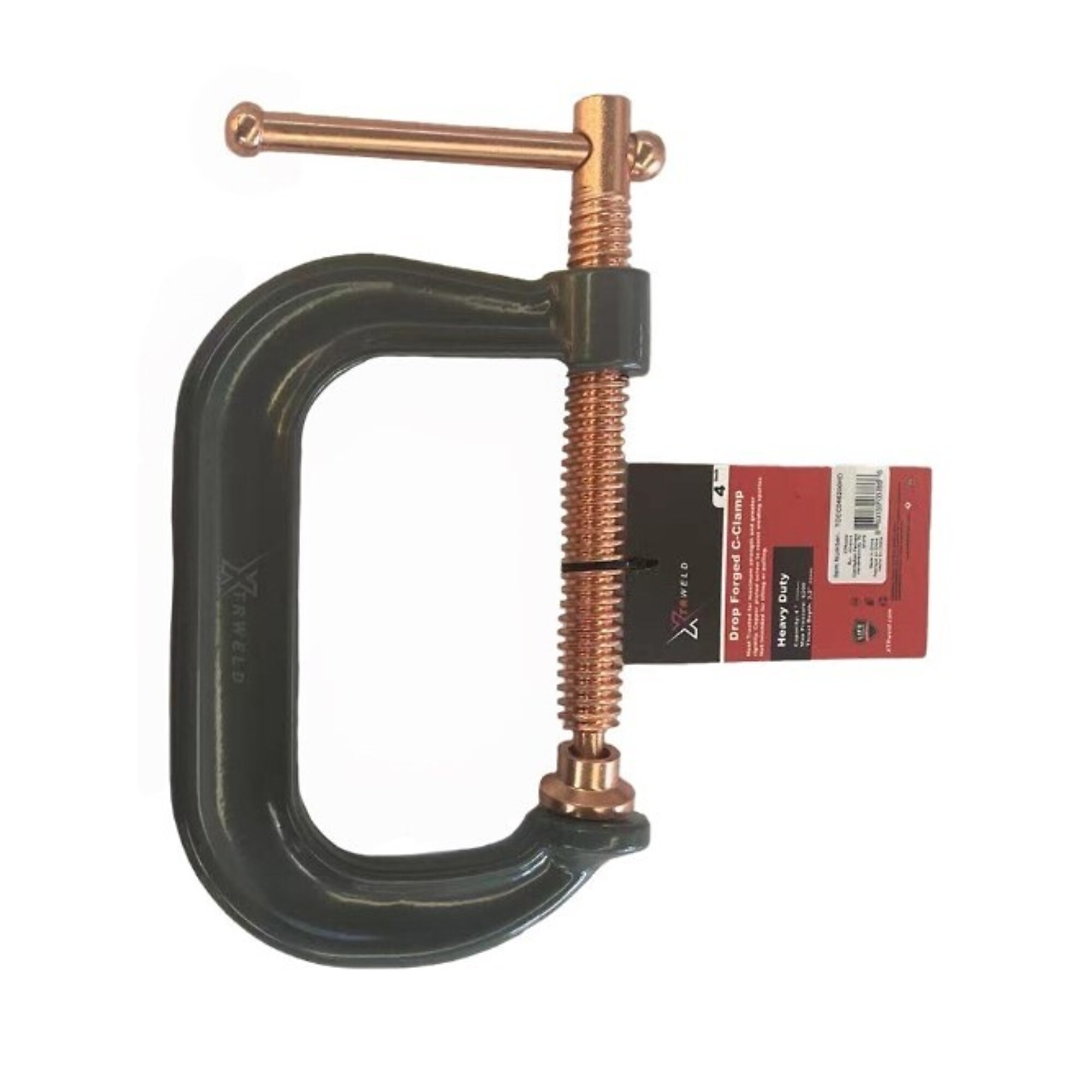 XTRweld Welding Clamp - 10in., 8100 PSI, Steel, Gray, Model# XTRTCCC108100HD