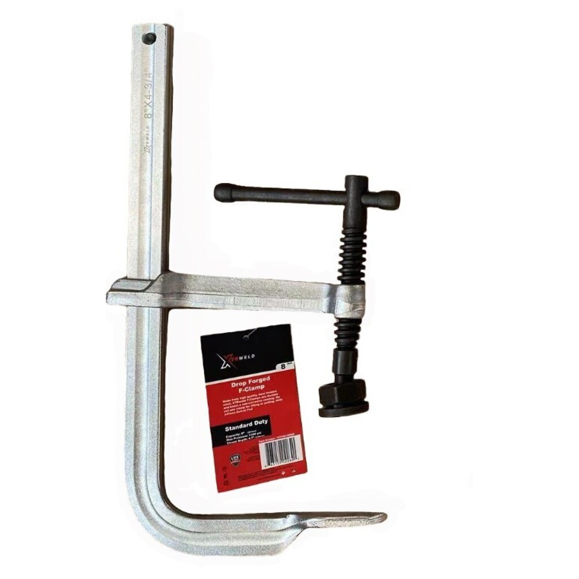 XTRweld Welding Clamp - 20in., 2400 PSI, 3-Piece Swivel Pad, Steel, Model# XTRTCFF202400HD