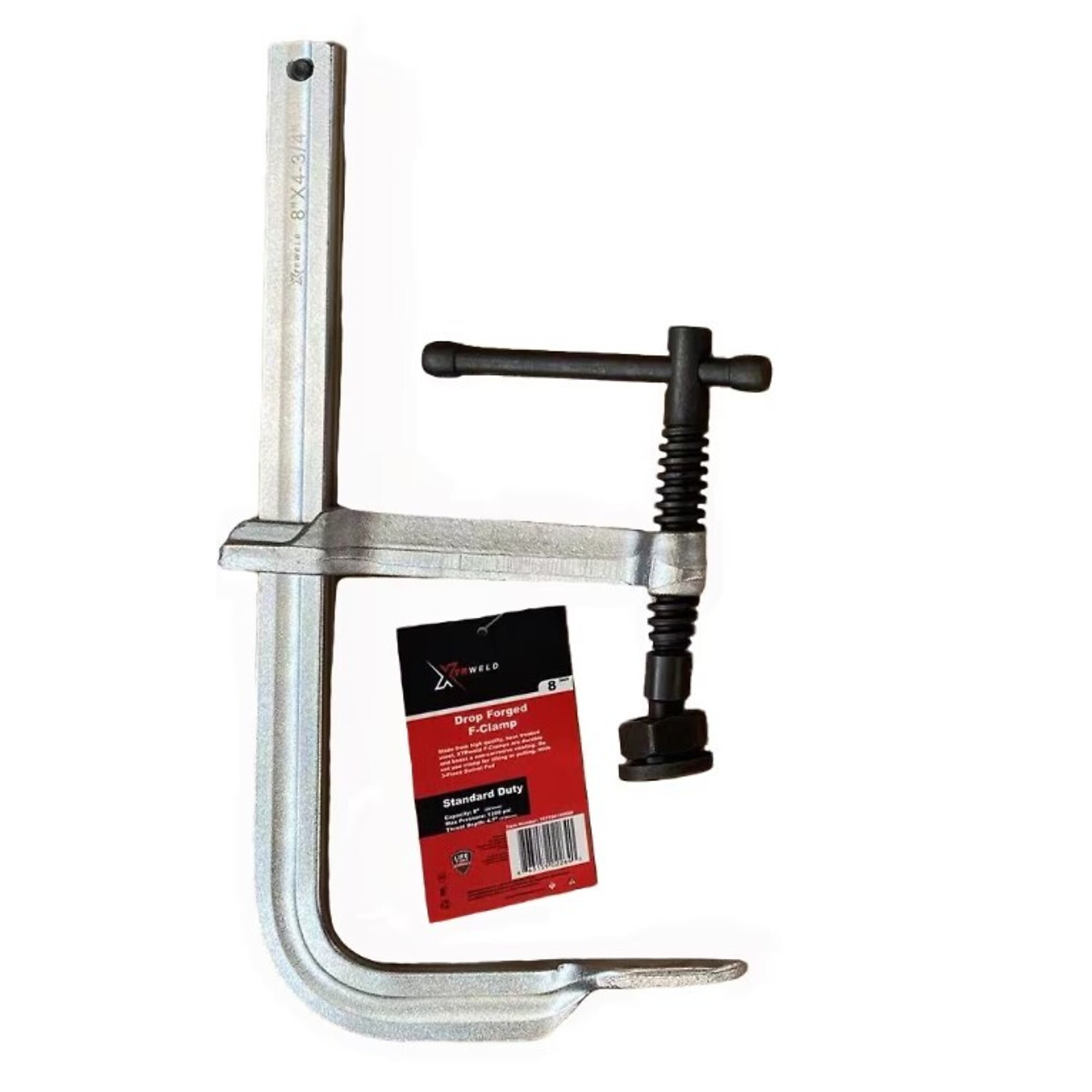 XTRweld Welding Clamp - 24in., 2400 PSI, 3-Piece Swivel Pad, Steel, Model# XTRTCFF242400HD