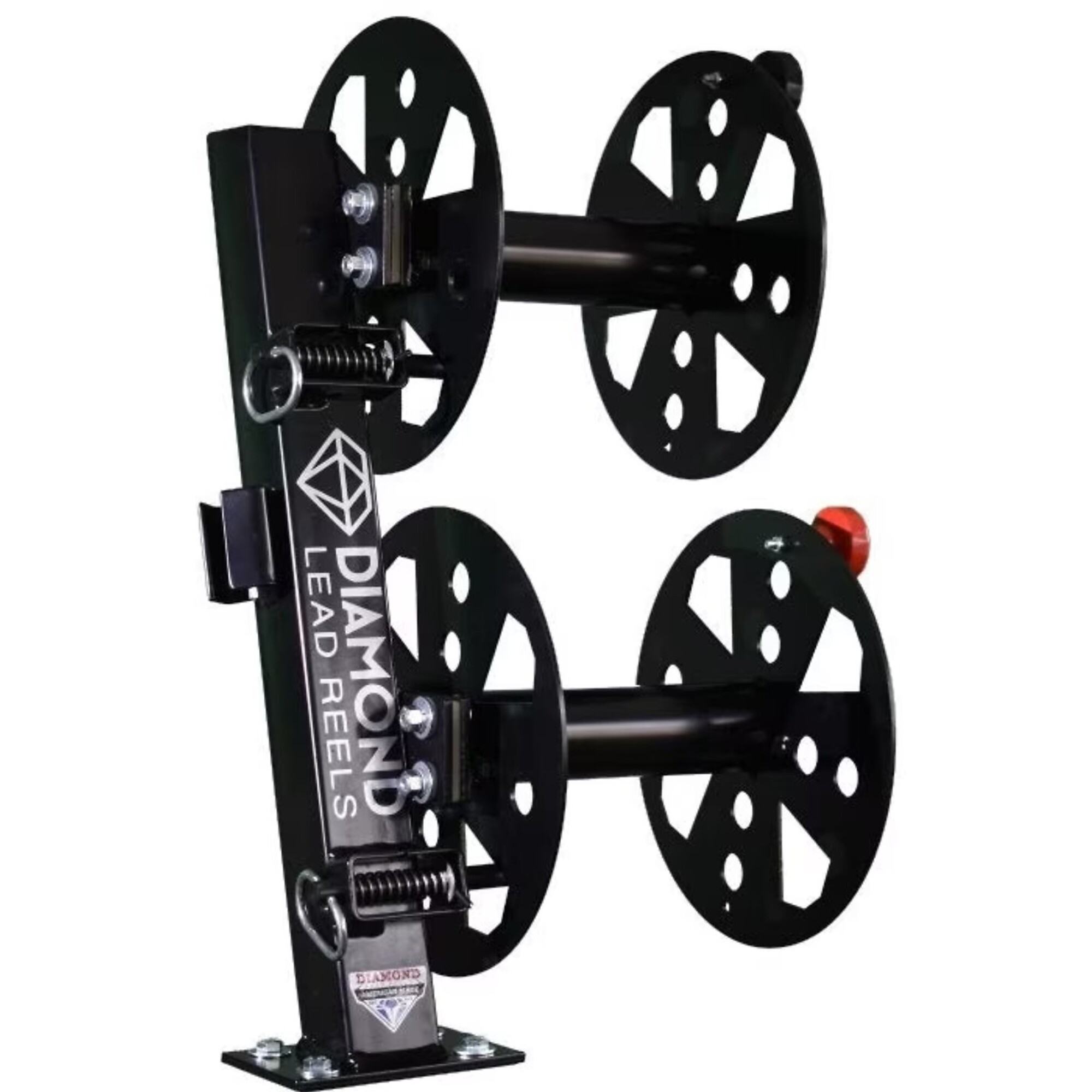 Diamond Lead Reels, Welding Lead Reel, HD, 12in., Hose Length 12 ft, Model# DLRFBD12BLK