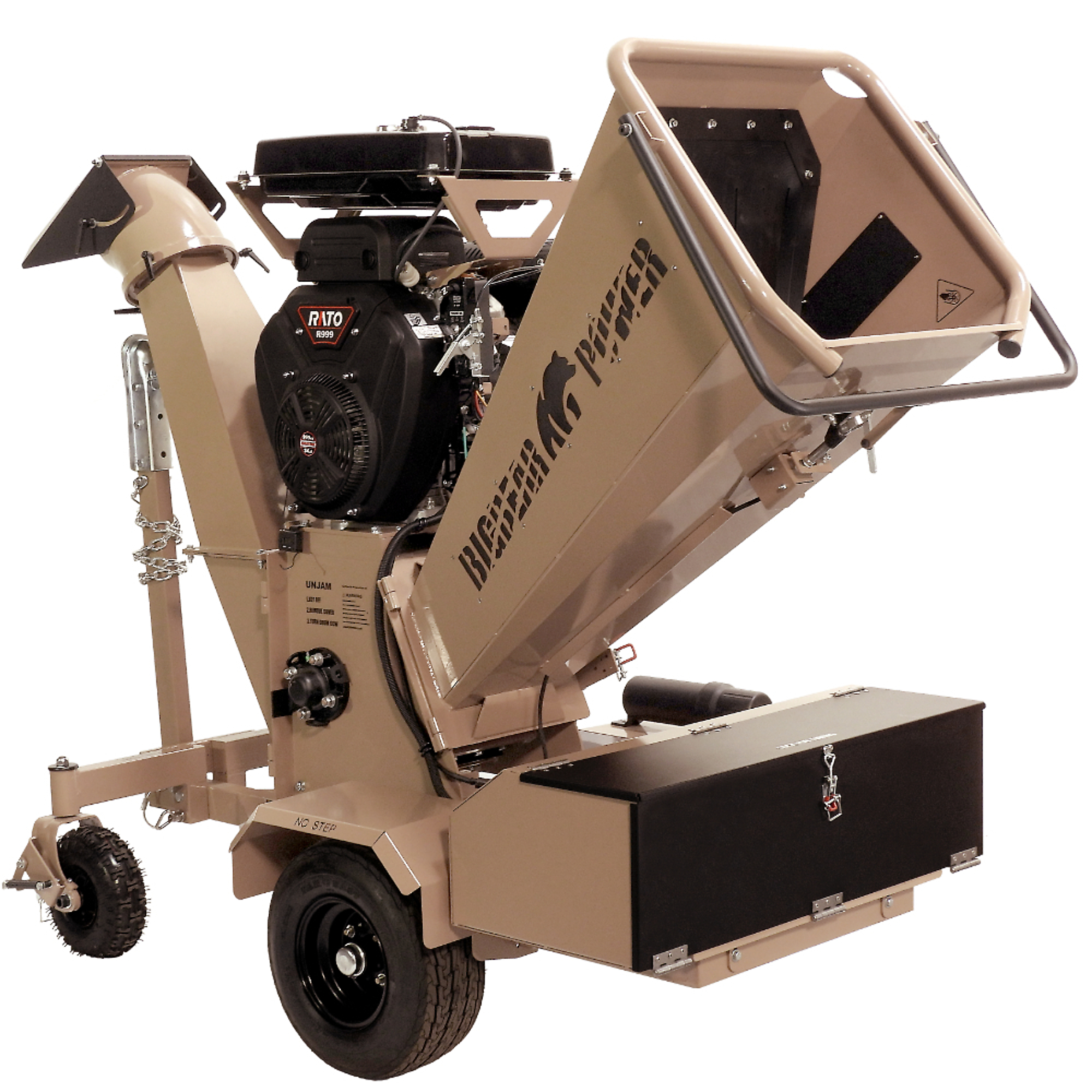 BigBear Power, 7in. 34 HP Chipper Shredder, Electric Start, Engine Displacement 999 cc, Horsepower 34 Max. Cutting Thickness 7.3 in, Model# BBC72