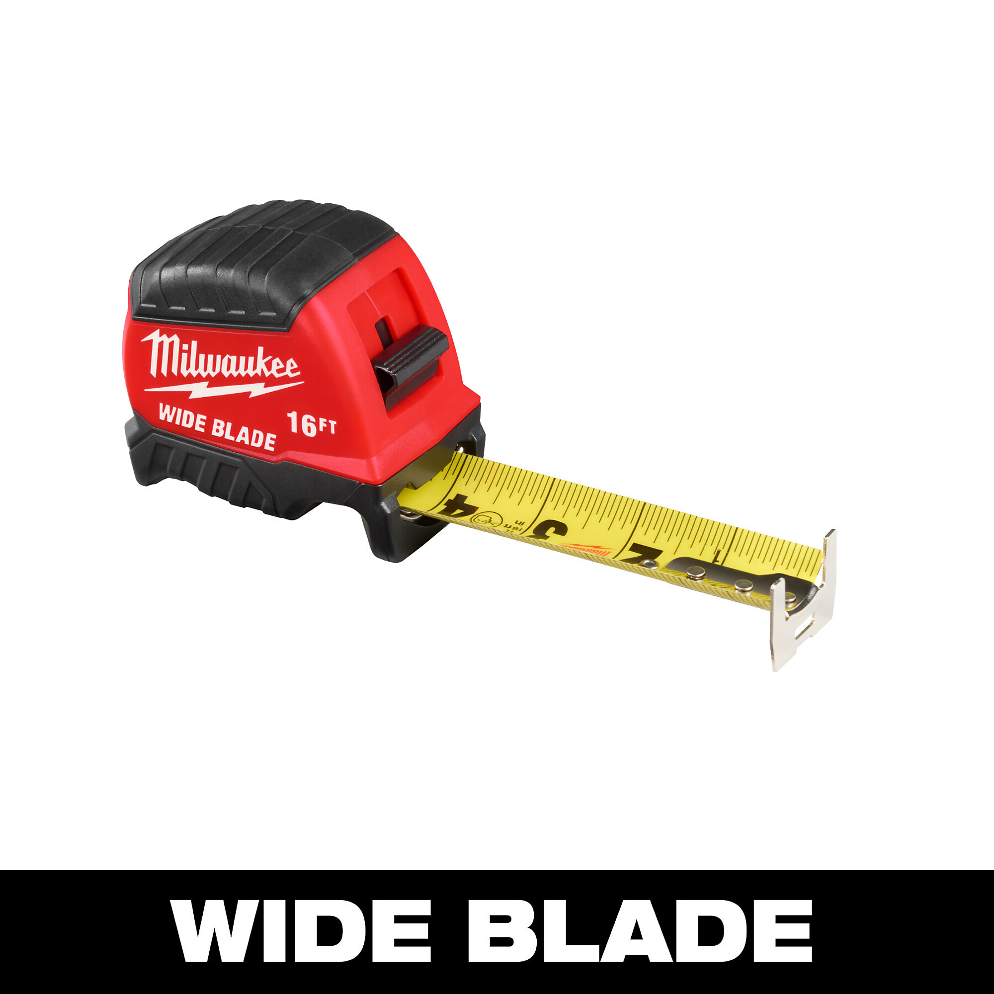 Milwaukee, 16ft. Wide Blade Tape Measure, Measures Up To 16 ft, Model# 48-22-1216