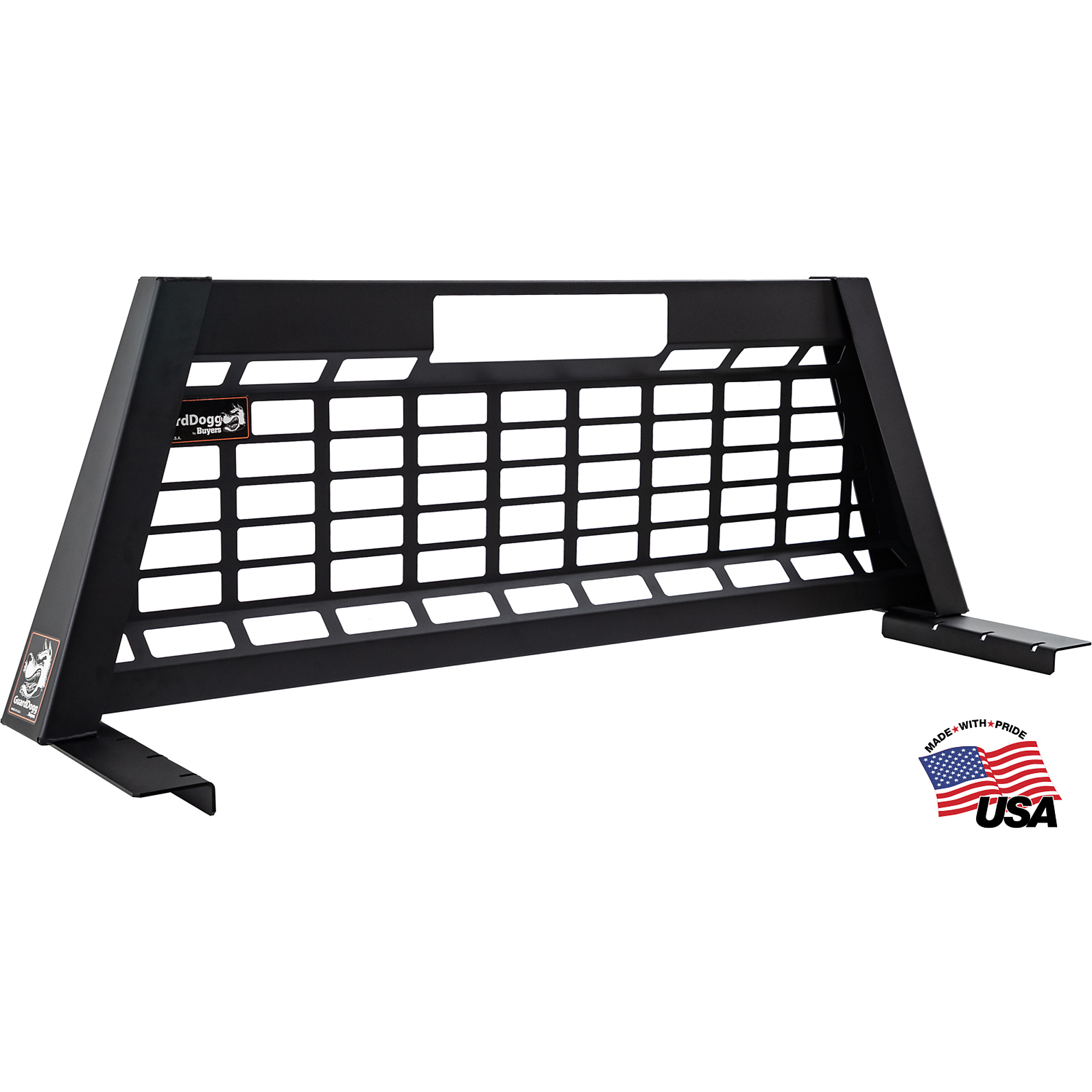 Buyers Products, Matte Black GuardDogg Steel Truck Headache Rack, Color Matte Black, Finish Powder-Coat, Material Carbon Steel, Model# 851460