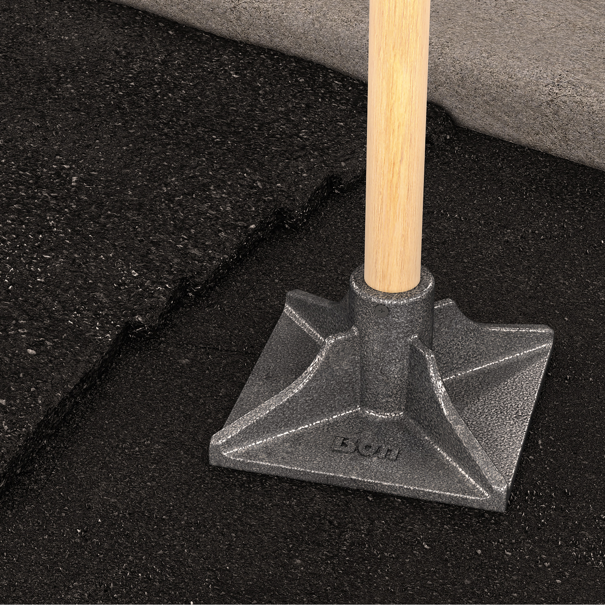 Bon, Dirt Tamper - 8in. x 8in. - 48in. Wd HDL, Model# 12-356