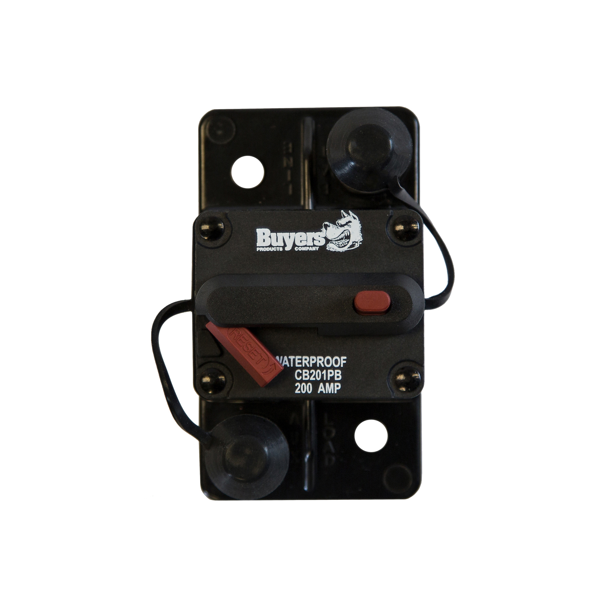 Buyers Products, 200 A Circuit Breaker W/ Manual Push-to-Trip Rese, Model# CB201PB