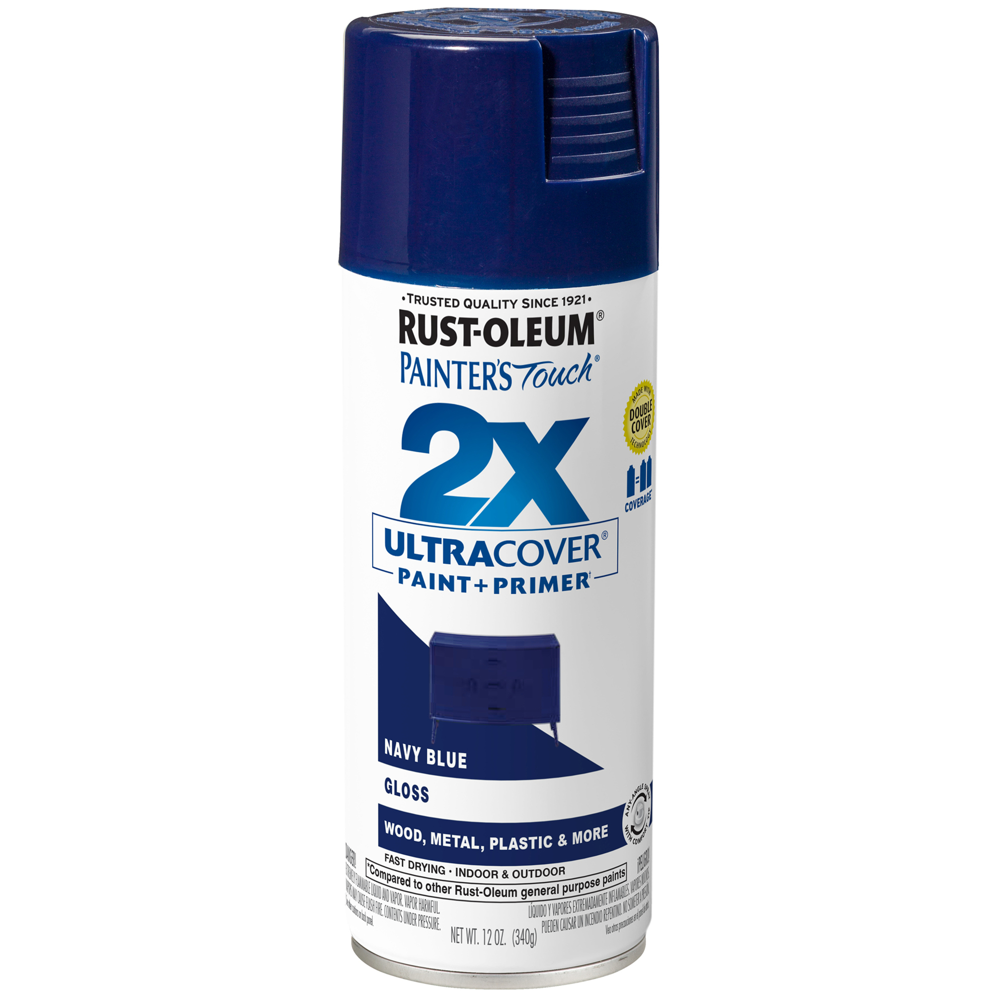 Rust Oleum 2x Painter s Touch Gloss Deep Blue Spray Paint 334032 main image 0