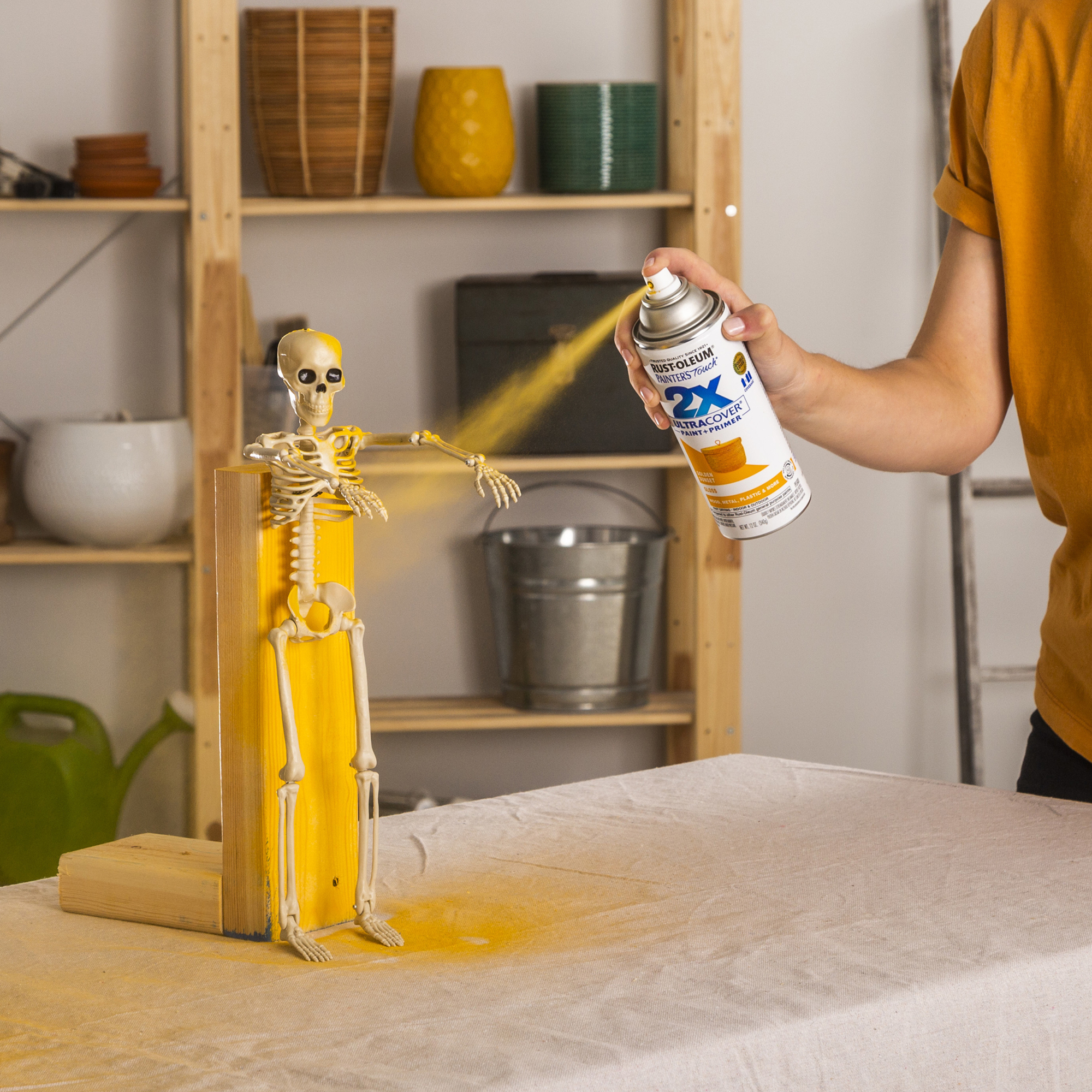 Rustoleum, Painter's Touch 2X Spray PaintGlossGldn Sunset6pk