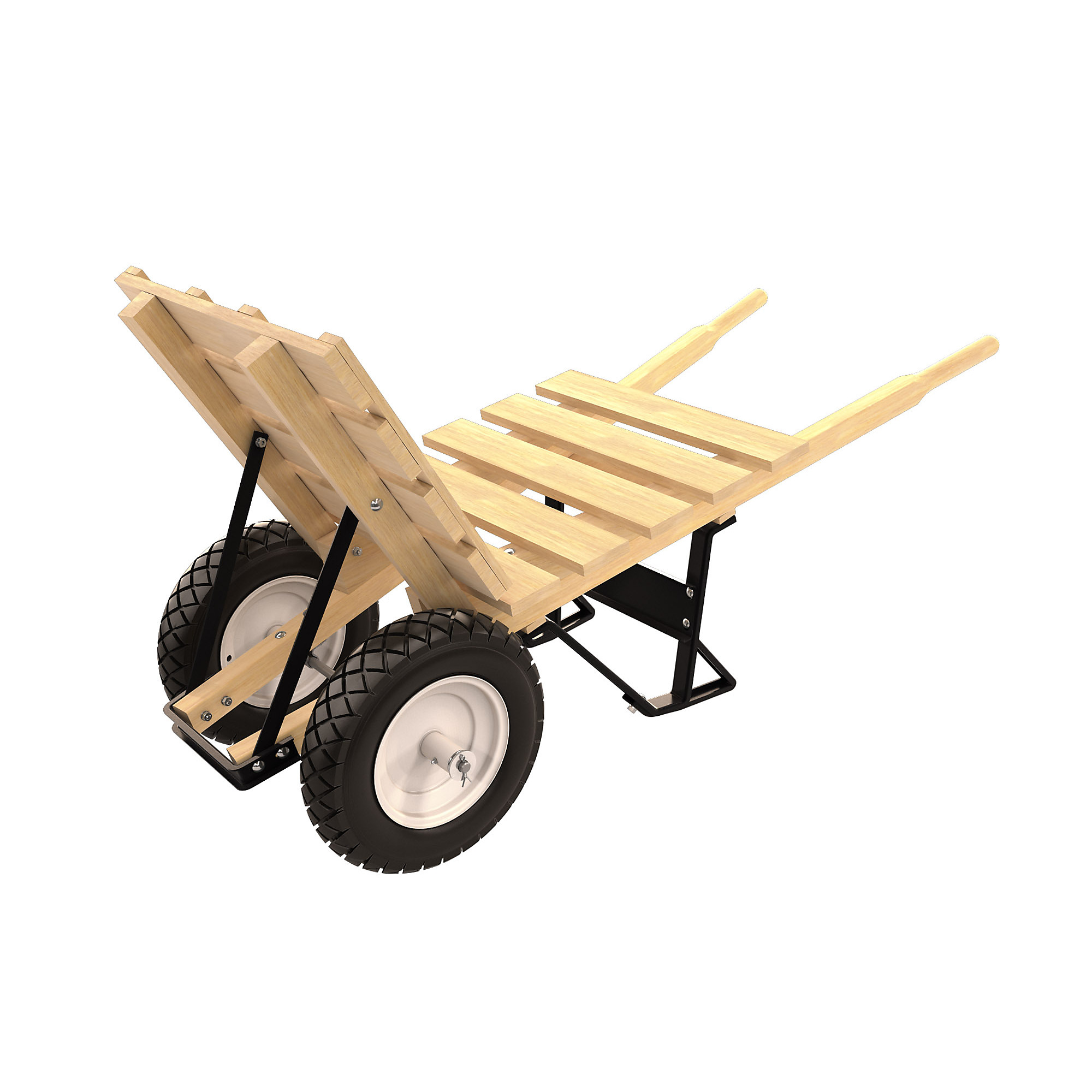 Bon Pro Plus, Brick Tile Barrow - Double Flatfree Tire Wd HDL, Model# 28-711