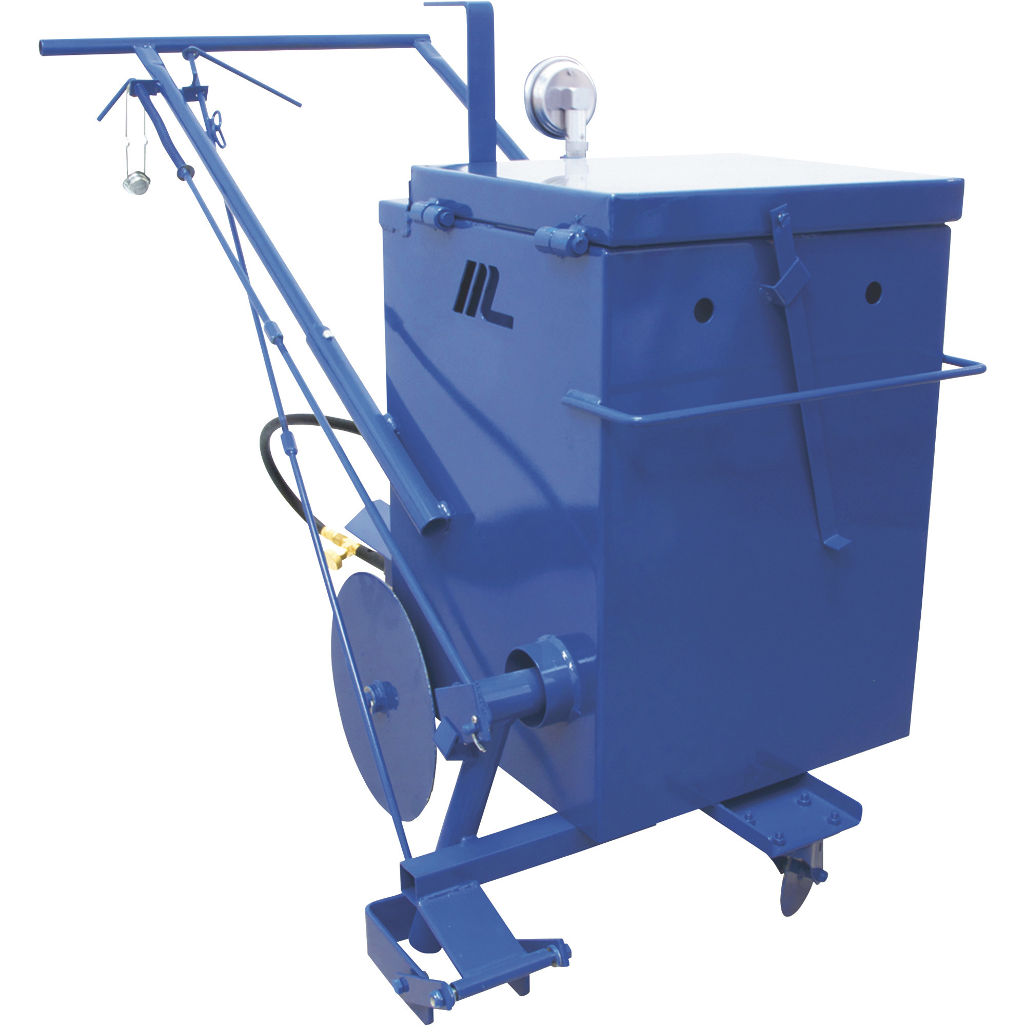 Marshalltown 10-Gallon Asphalt Melter/Applicator, Blue, Model# AT10MA