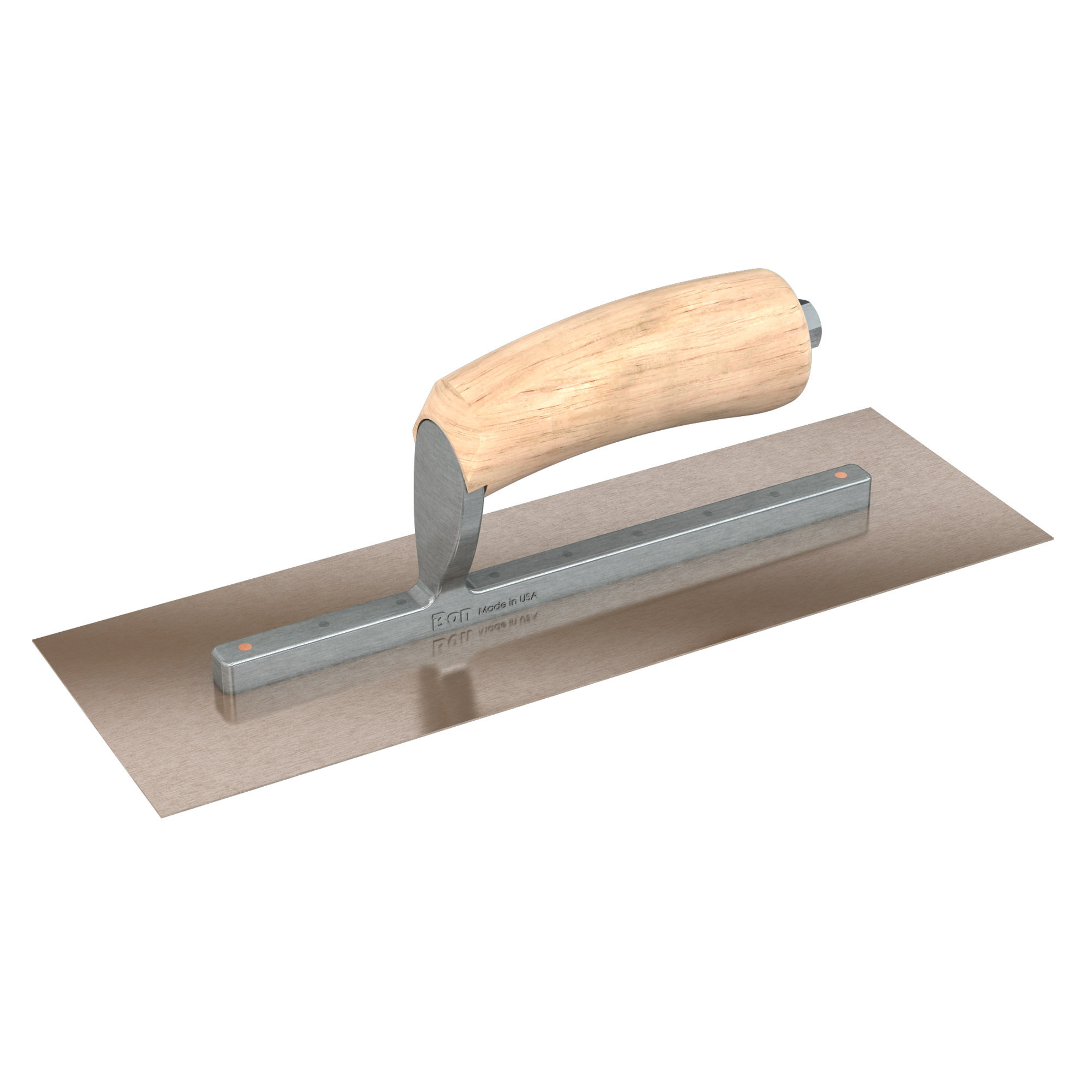 Bon Steel City, Finish Trowel-Sq.-Golden Stainless-12 x 4-Wd, Width 4 in, Length 12 in, Blade Material Stainless Steel, Model# 66-121