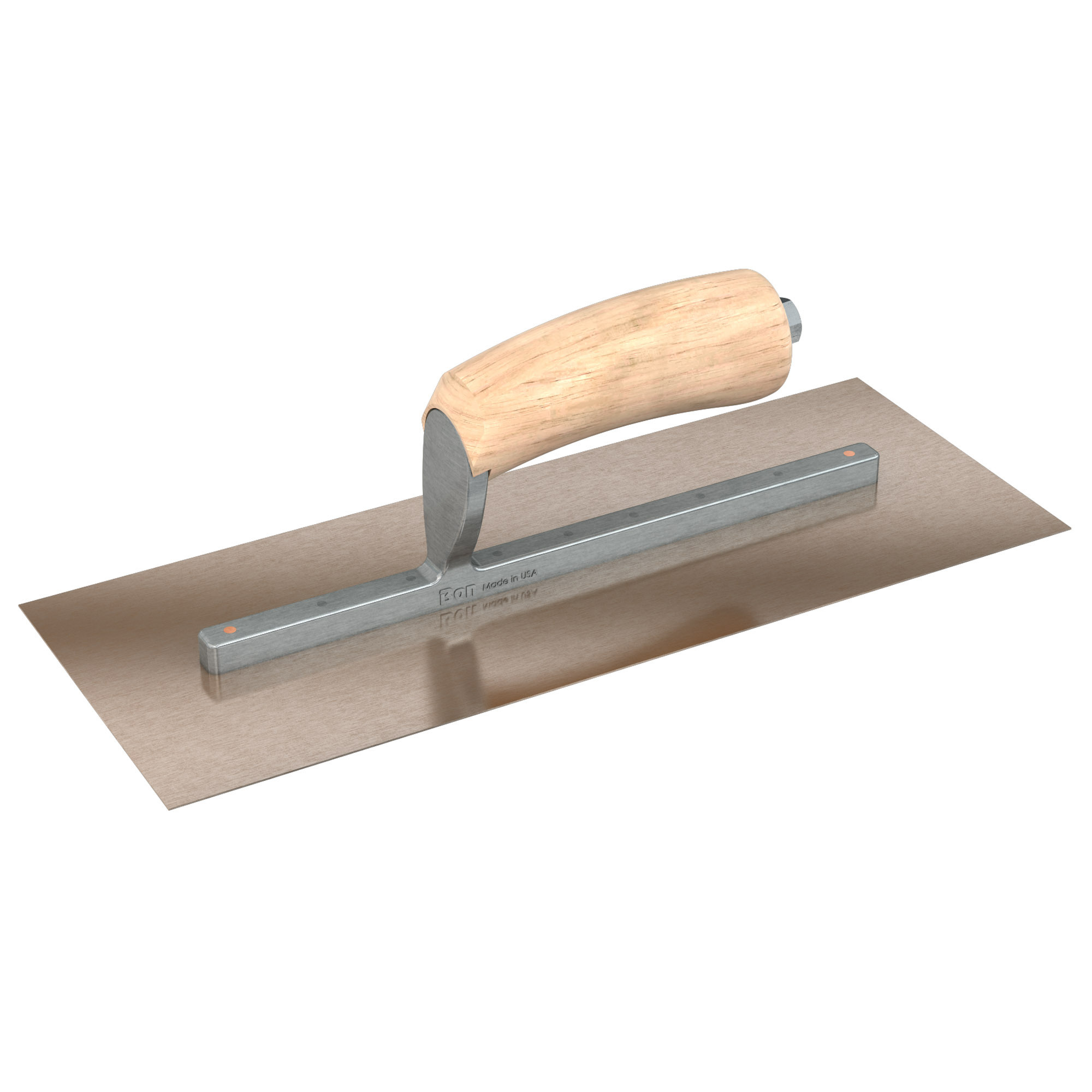 Bon Steel City, Finish Trowel-Sq.-Golden Stainless-13 x 5-Wd, Width 5 in, Length 13 in, Blade Material Stainless Steel, Model# 66-125
