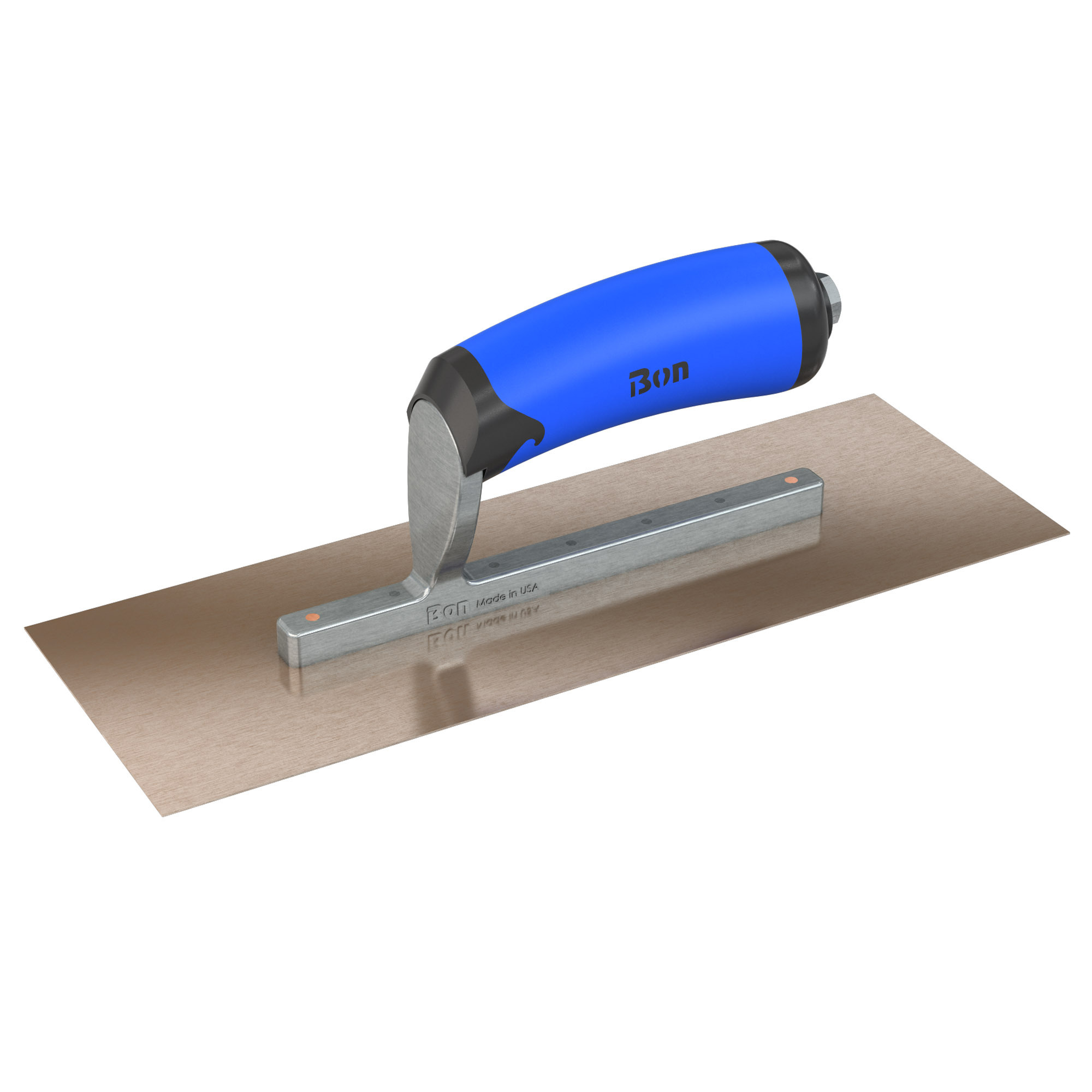 Bon Steel City, Finish Trowel-Sq.-Gldn Stnls-11.5 x 4-Short Shank, Width 4 in, Length 11.5 in, Blade Material Stainless Steel, Model# 67-137
