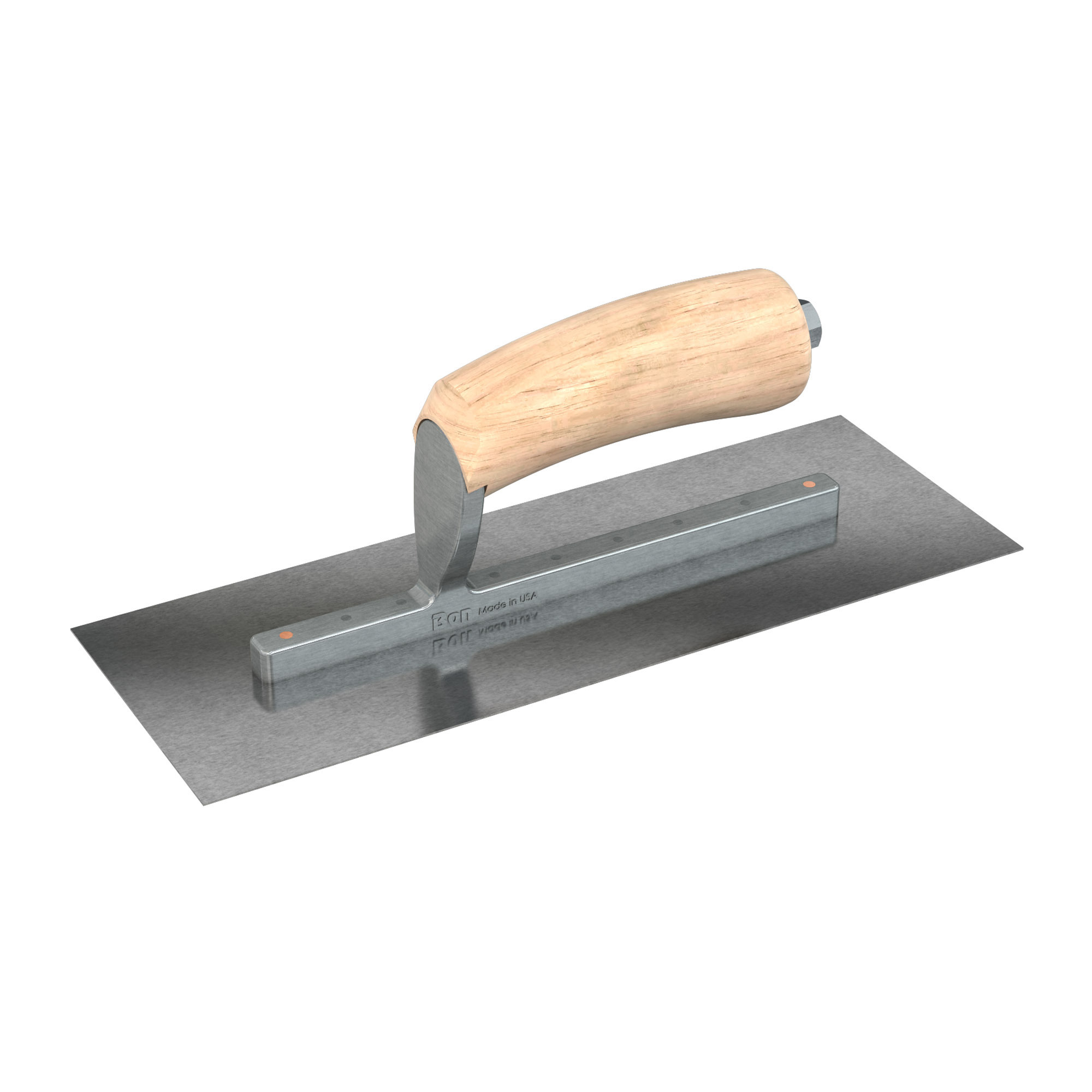 Bon Steel City, Finish Trowel - Sq. - CarSteel - 11 x 4 - Wd, Blade Material Carbon Steel, Blade Length 11 in, Blade Width 4 in, Model# 66-220