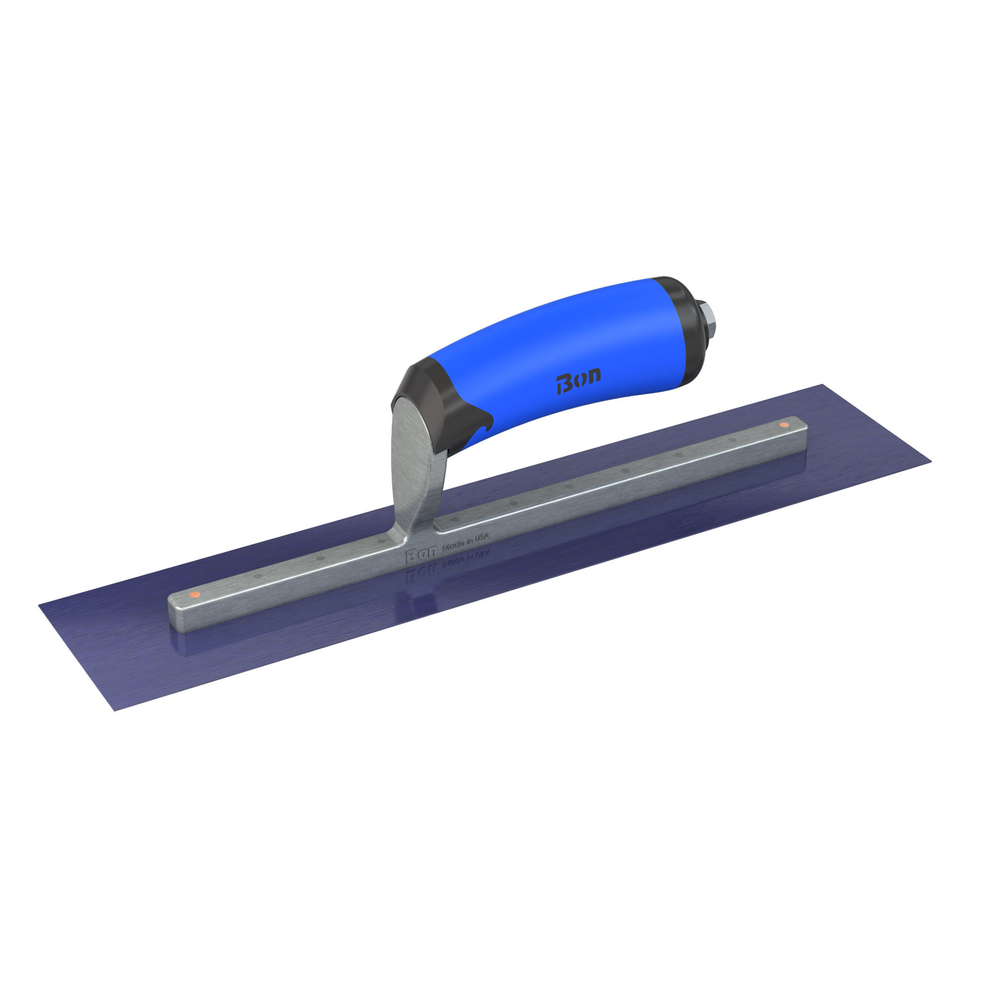 Bon Steel City, Fin. Trowel - Sq. - BlueSt. - 14 x 3 - CMFT Grip, Blade Material Blue Steel, Blade Length 14 in, Blade Width 3 in, Model# 67-177