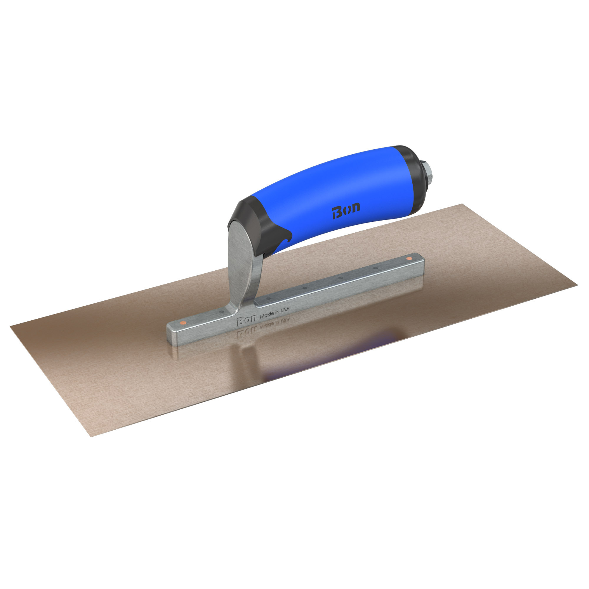 Bon Steel City, Finish Trowel-Sq.-Gldn Stnls-13 x 5-Short Shank, Width 5 in, Length 13 in, Blade Material Stainless Steel, Model# 67-141