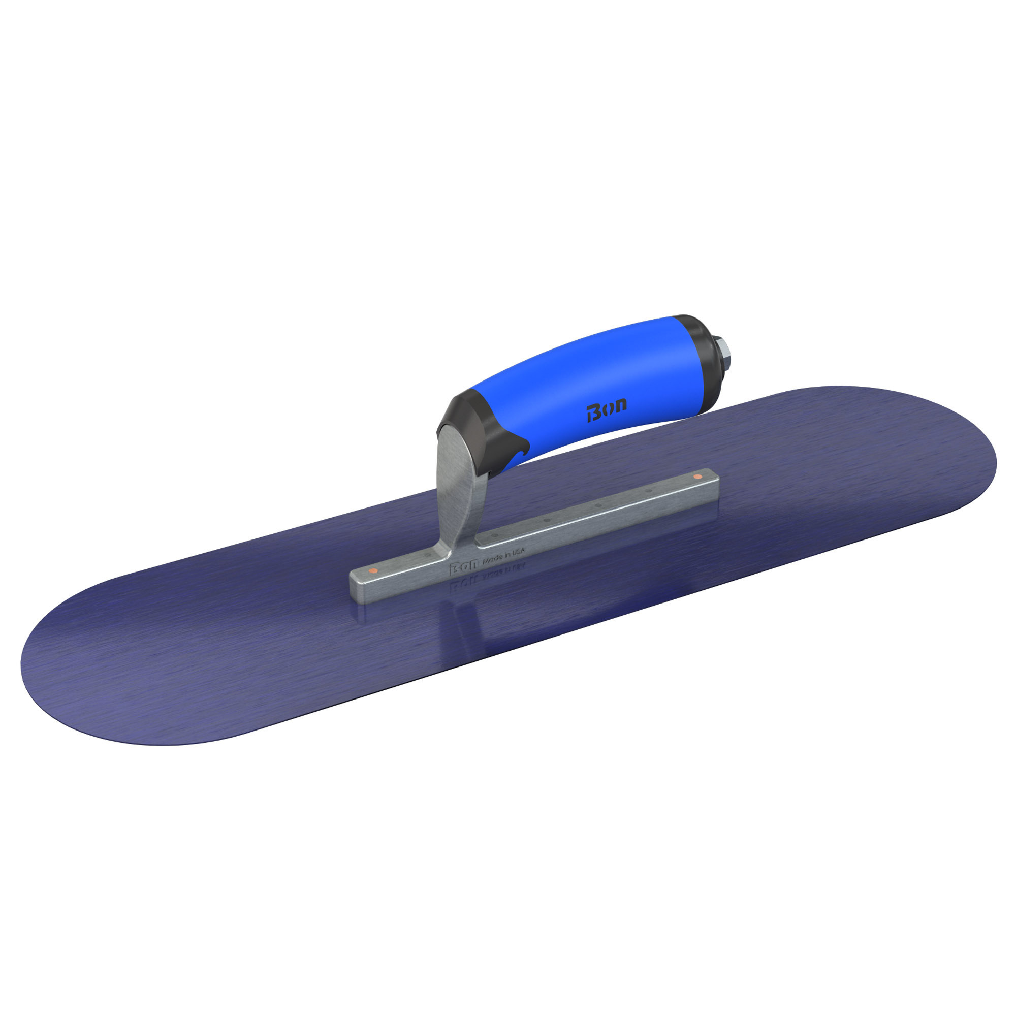 Bon Steel City, Pool Trowel - Blue Steel - 18 x 5 - CMFT Grip, Width 5 in, Length 18 in, Blade Material Blue Steel, Model# 67-168