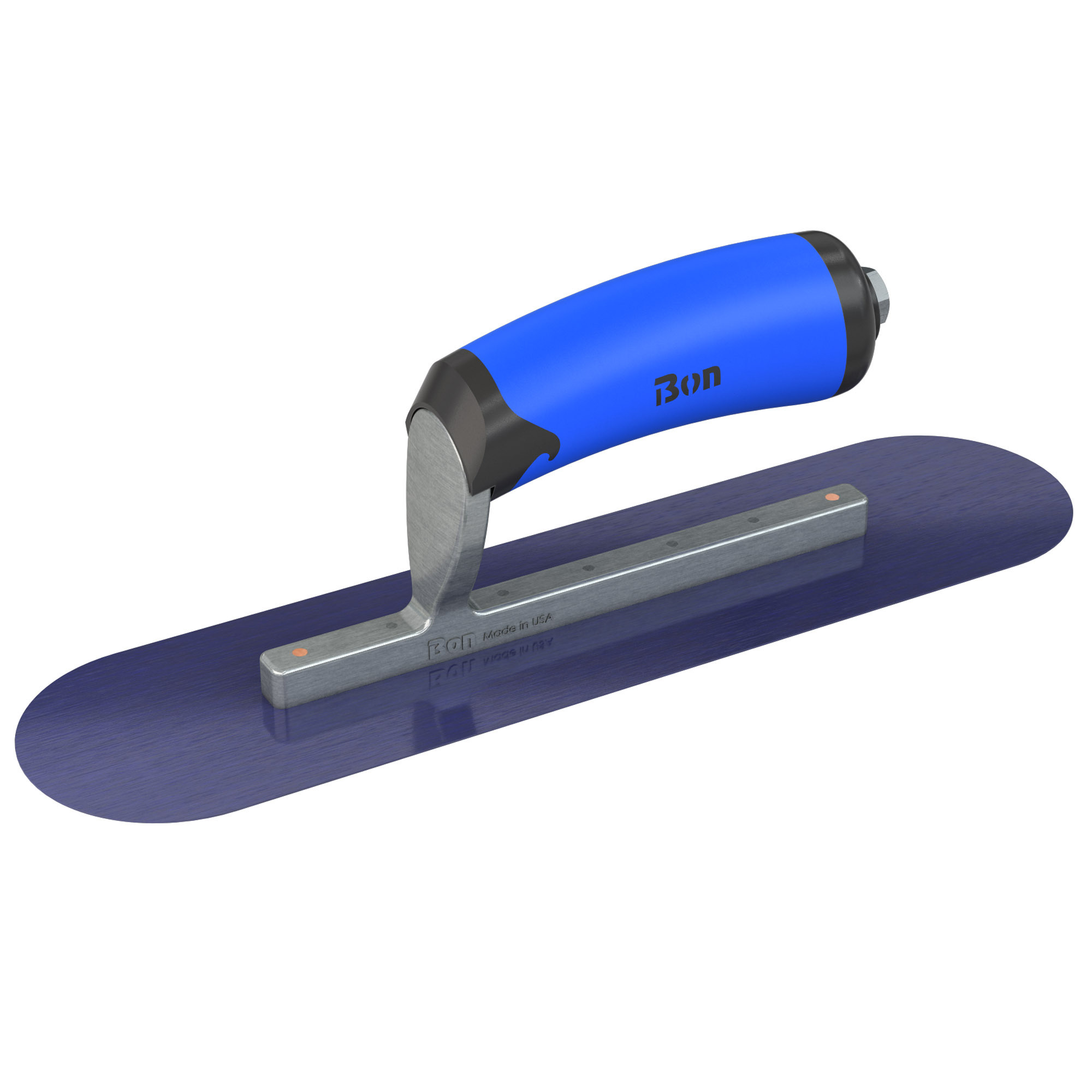 Bon Steel City, Pool Trowel - Blue Steel - 12 x 3 - CMFT Grip, Width 3 in, Length 12 in, Blade Material Blue Steel, Model# 67-161