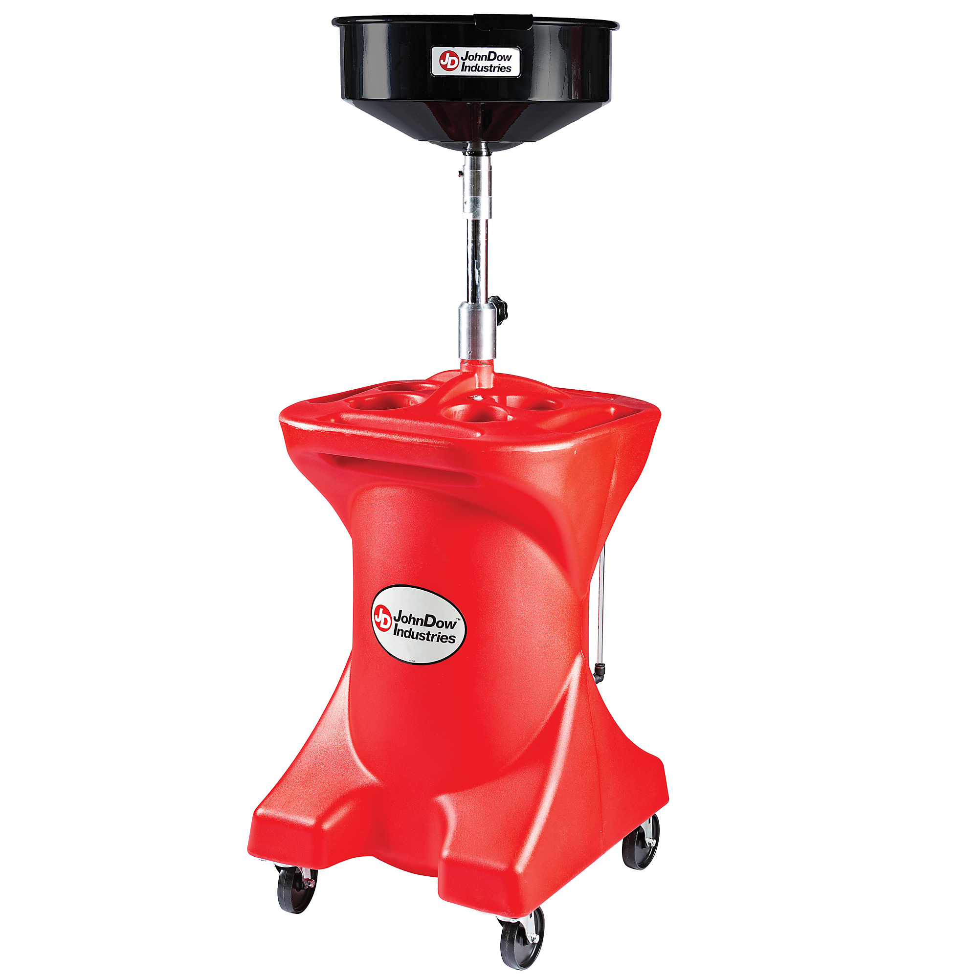 JohnDow Industries Oil Drain, Deluxe Portable Polyethylene, 27-Gal., 16in. Funnel Dia., Model# JDI-27GFD