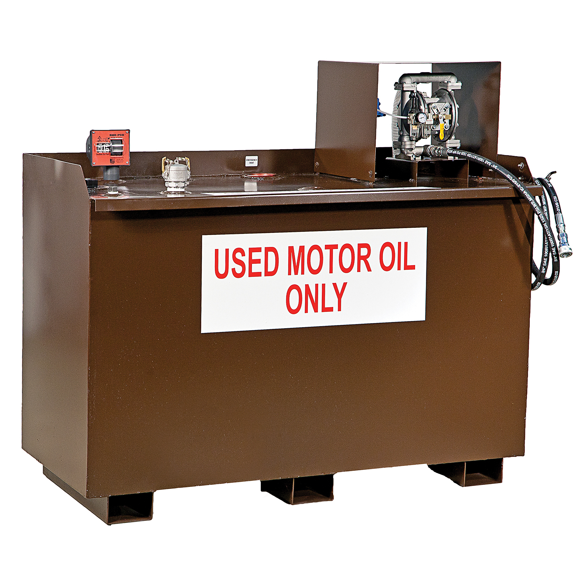 JohnDow Industries, Used Oil Storage System - 285-Gallon/Workbench, Capacity 285 Gal, Shape Rectangle, Model# AGS-285D