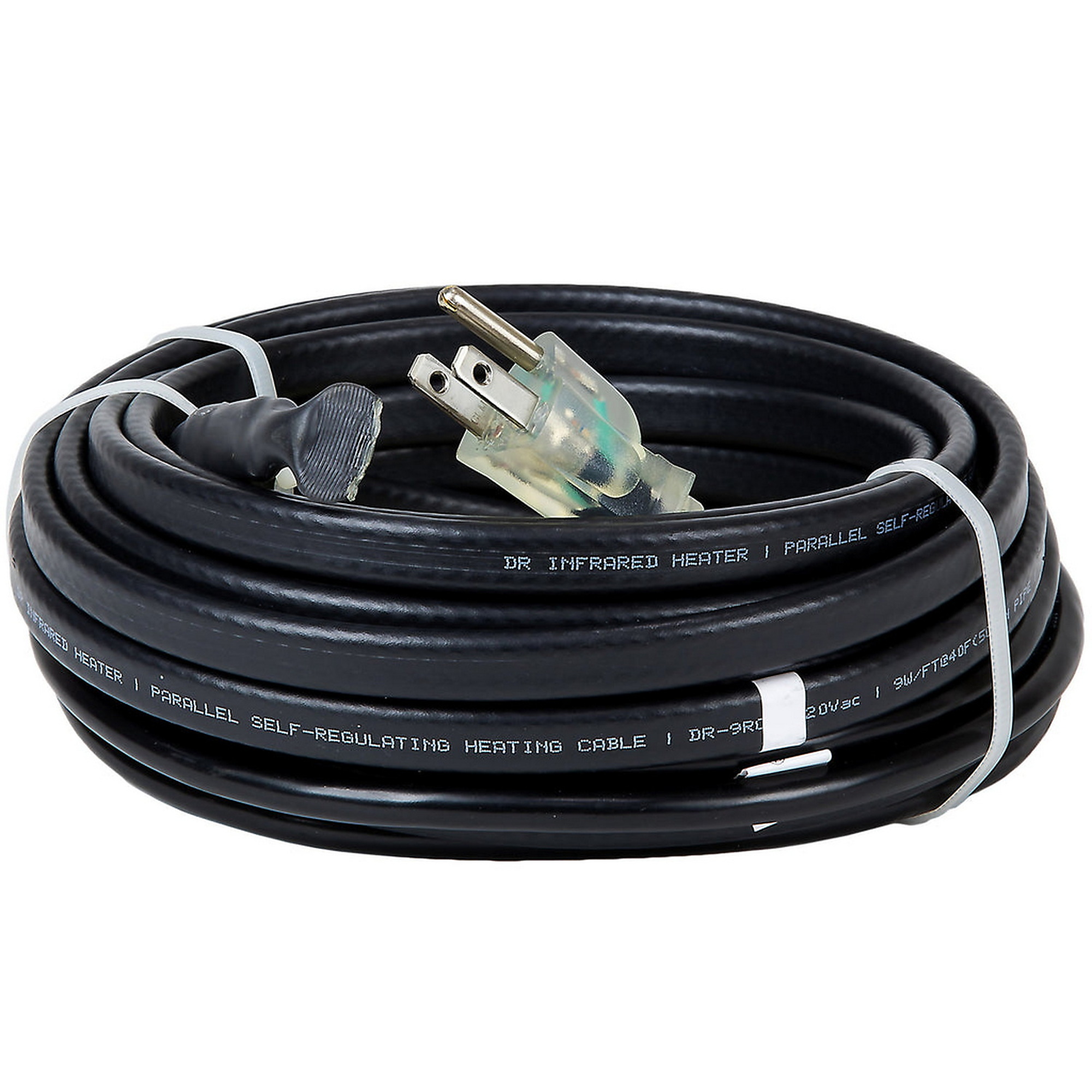 Dr. Infrared Heater, 120V 1200W 100ft. Self-Regulating Heating Cables, Length 1200 in, Volts 120 Model# DR-9RC1100