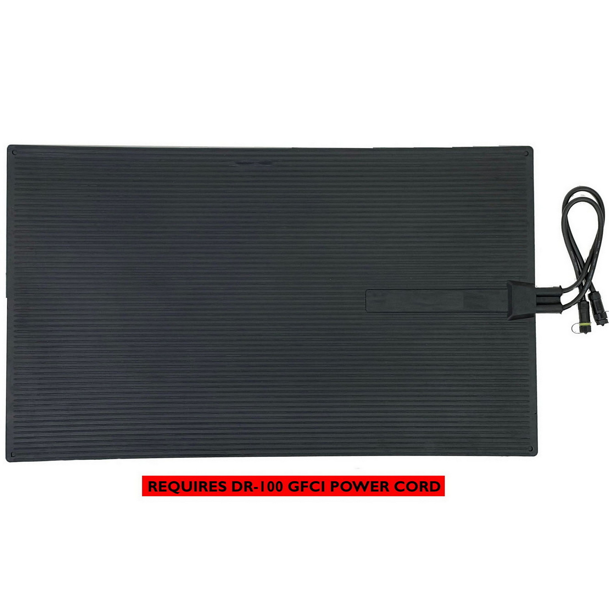 Dr. Infrared Heater, Heated Rubber Snow Melting Mat, 300W, 40x23in., Volts 120 Length 40 in, Width 23 in, Model# DR-009