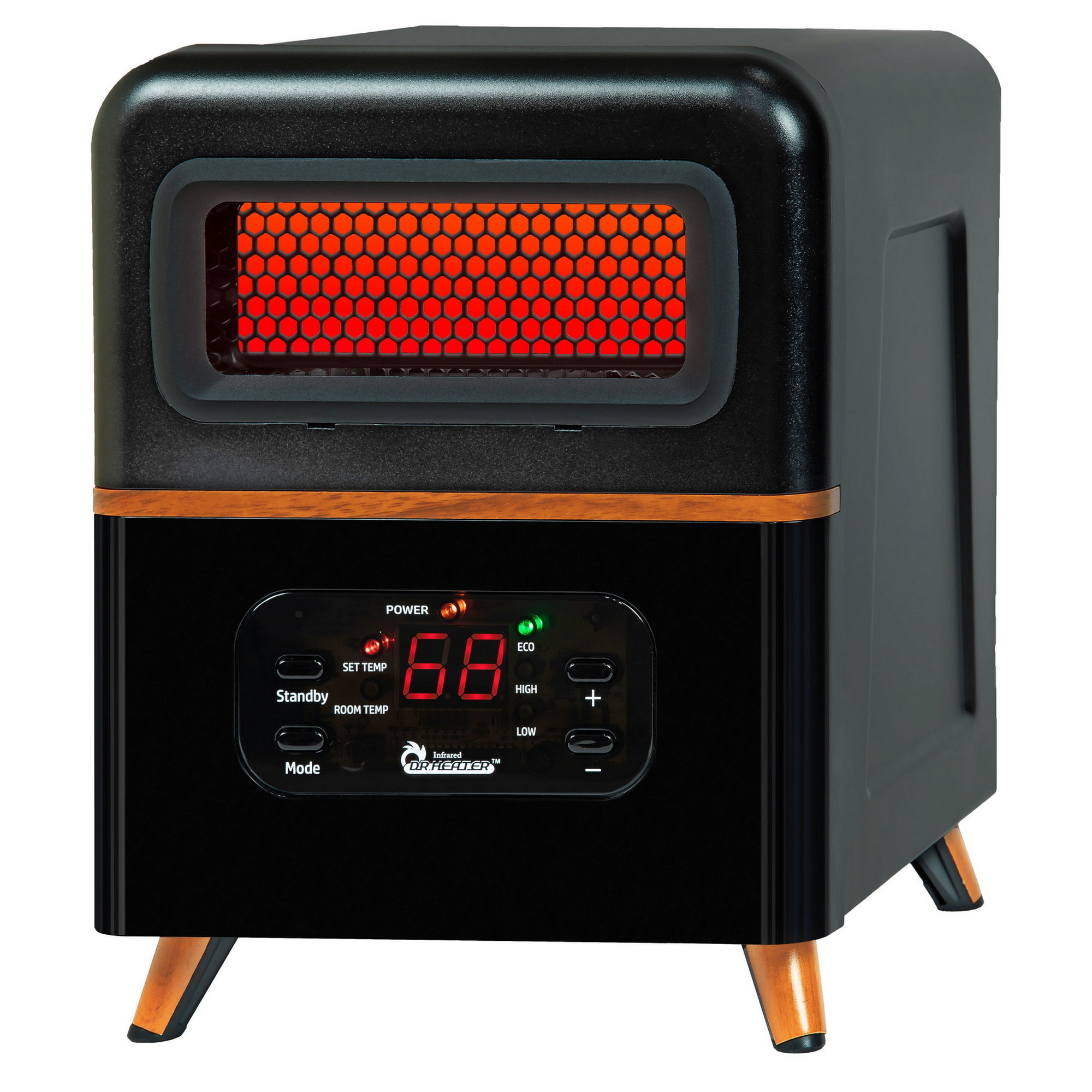 Infrared Heater, 1500W Dual Heating Hybrid Space Heater with