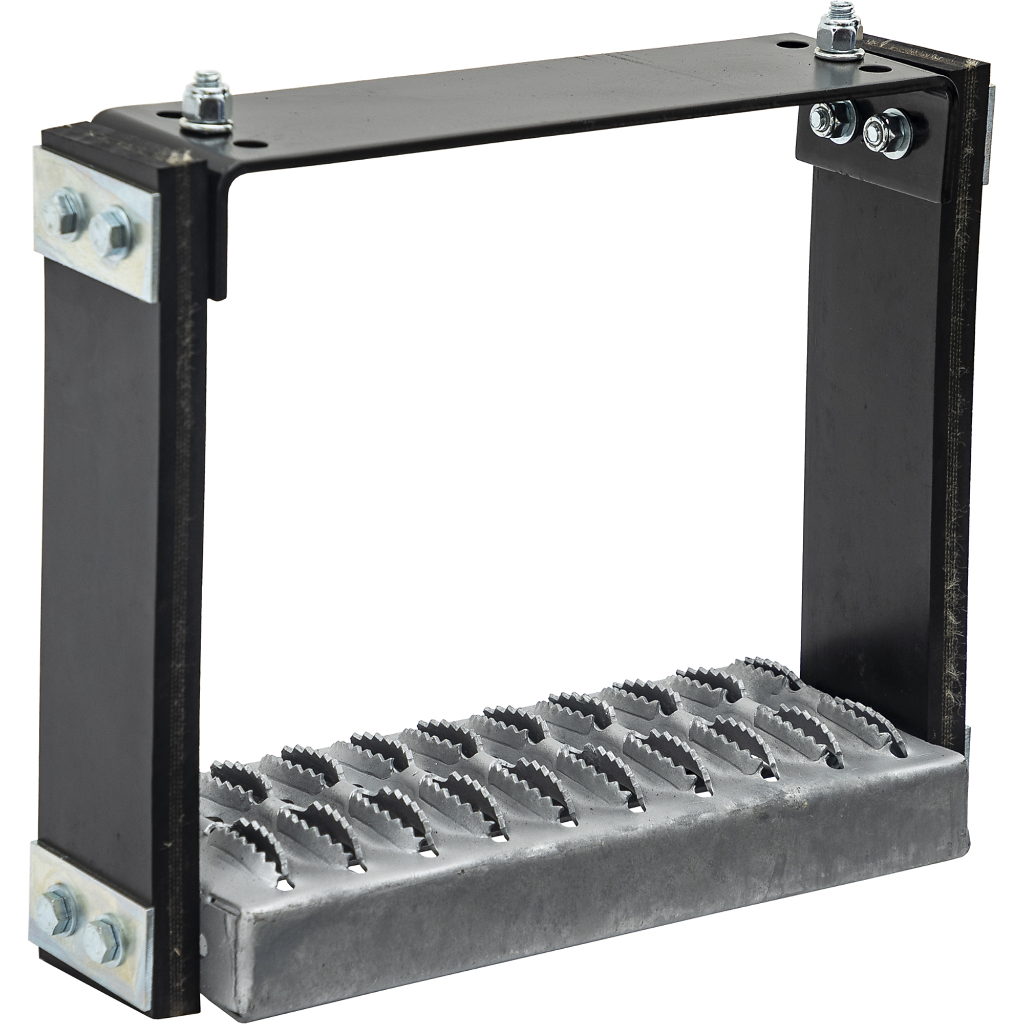 Buyers Products, Rubber Step w/ Galvanized Steel Diamond Deck, Step Length 4.75 in, Step Width 12 in, Model# 5231112