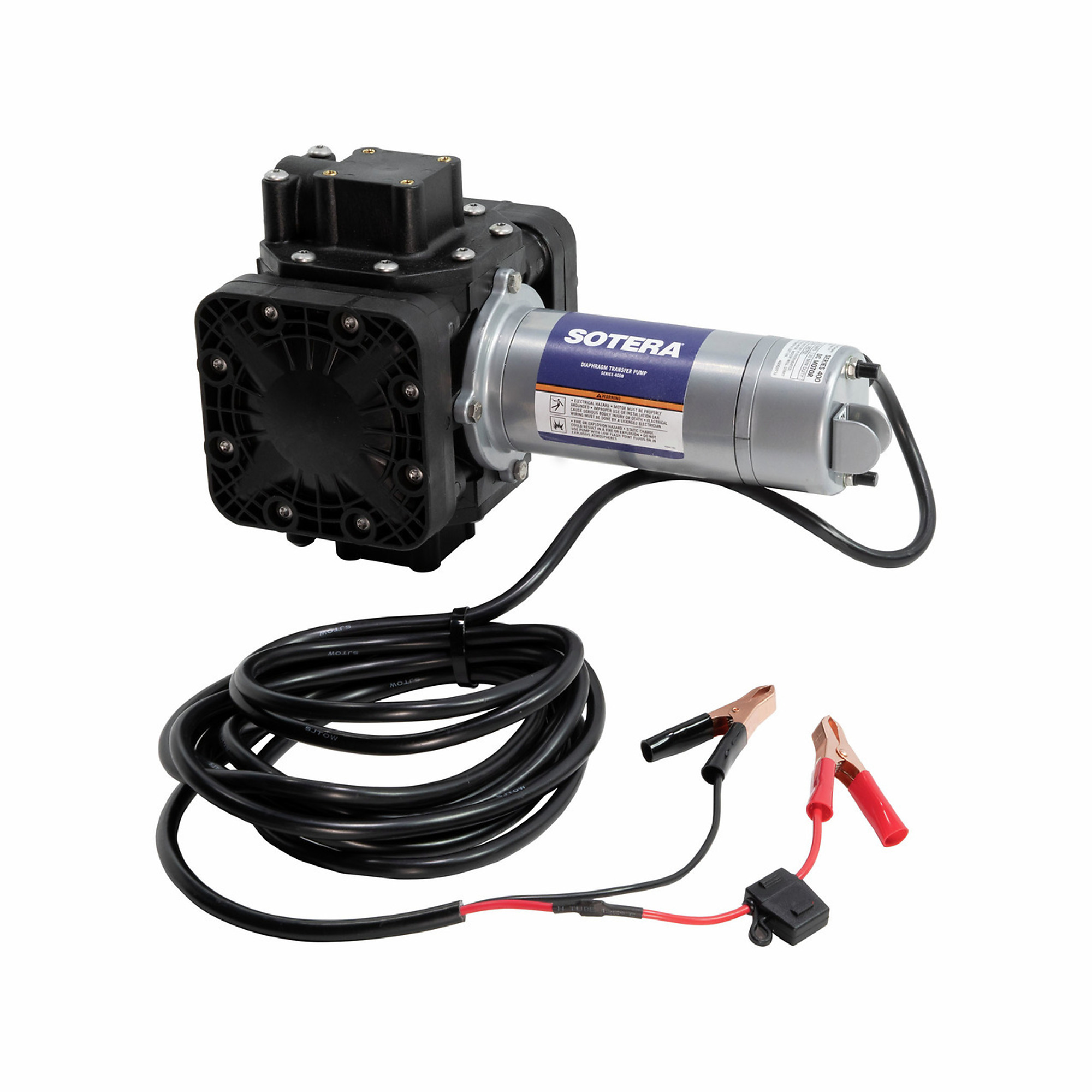 Sotera Systems Chemical Transfer Pump - 12V DC, 13 GPM, Santoprene Diaphragms, EPDM Seals, Model# SS415BX670
