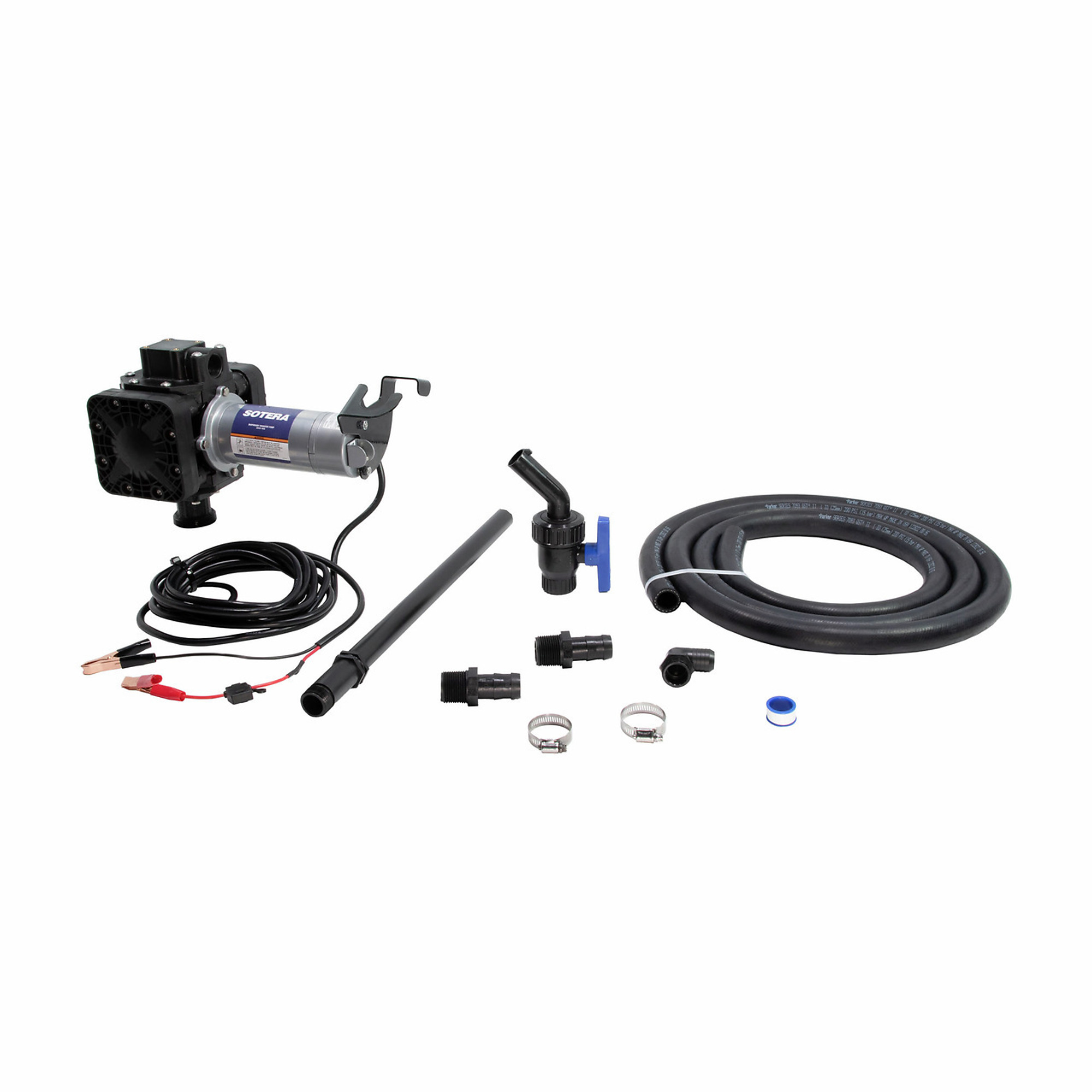 Sotera Systems Chemical Transfer Pump - 12V DC, 13 GPM, Santoprene Diaphragms, EPDM Seals, Model# SS420B