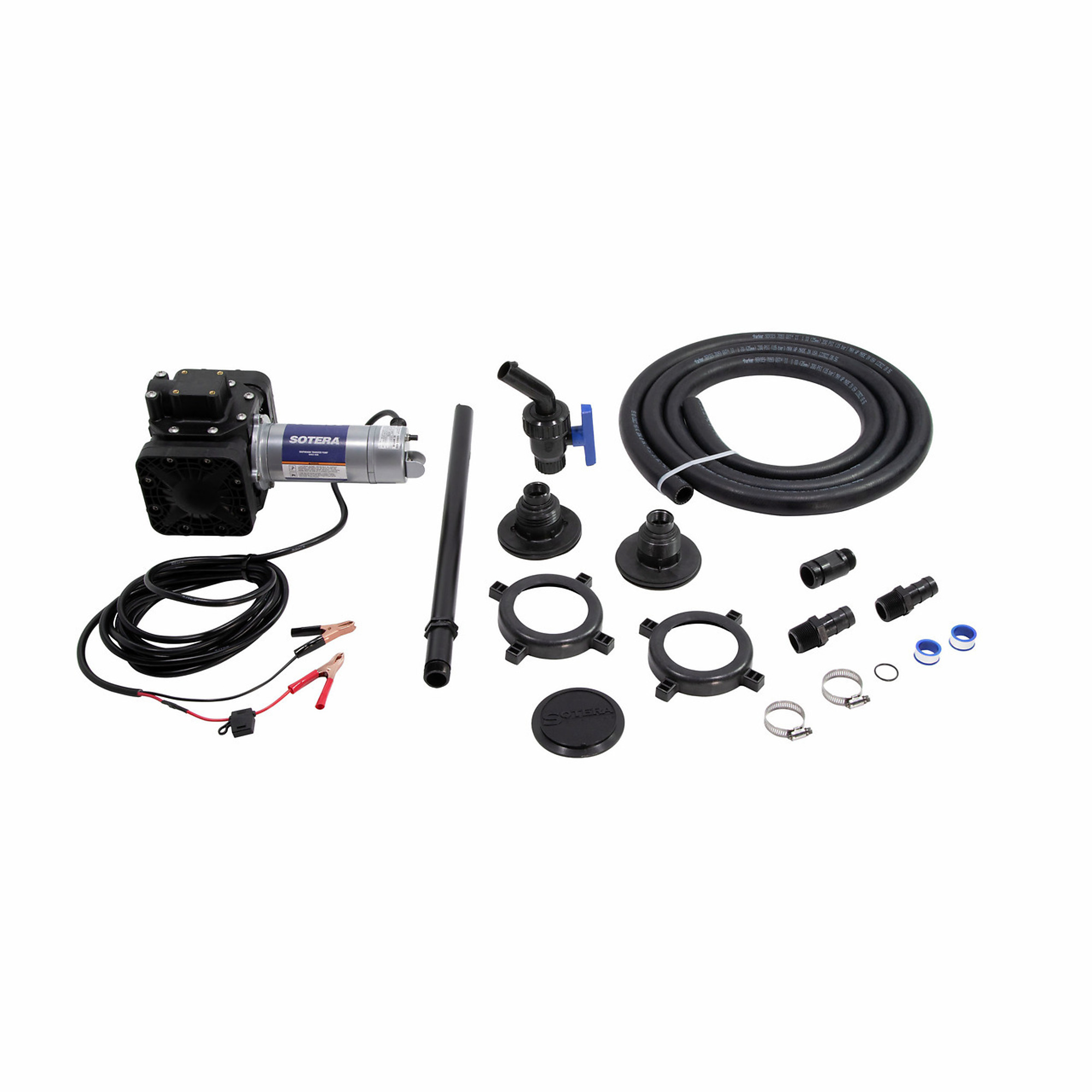 Sotera Systems Chemical Transfer Pump - 12V DC, 13 GPM, Santoprene Diaphragms, EPDM Seals, Model# SS417B