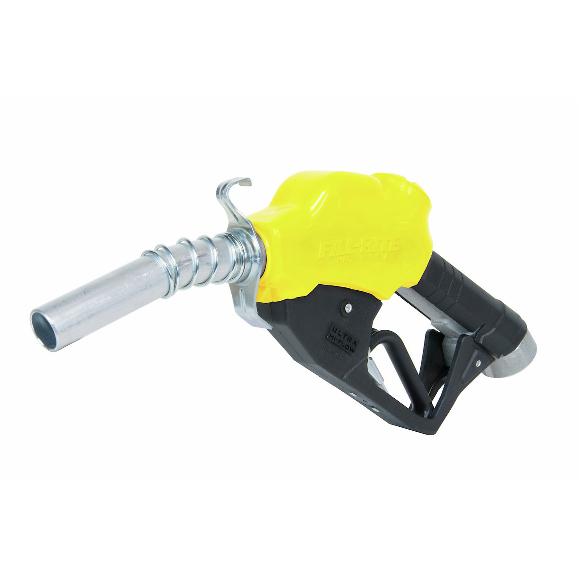 Fill-Rite, 1in. Ultra High-Flow Auto Nozzle (Yellow), Inlet Port 1 in, Outlet Port 1-3/16 in, Model# N100DAU13Y