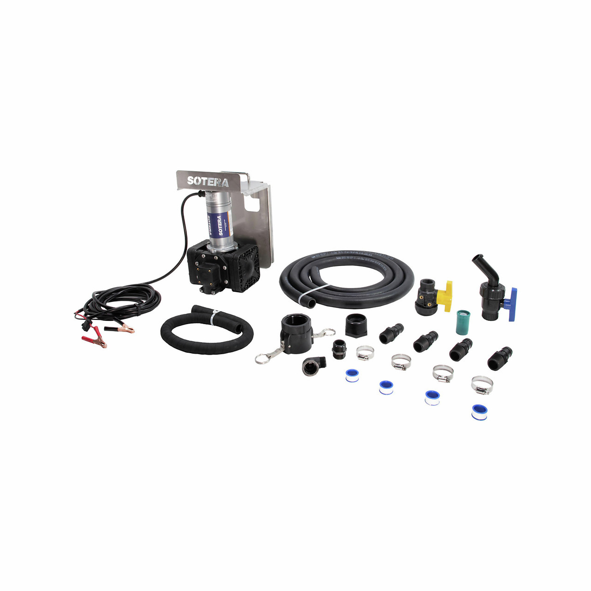 Sotera Systems Chemical Transfer Pump - 12V DC, 13 GPM, Santoprene Diaphragms, EPDM Seals, Model# SS425B