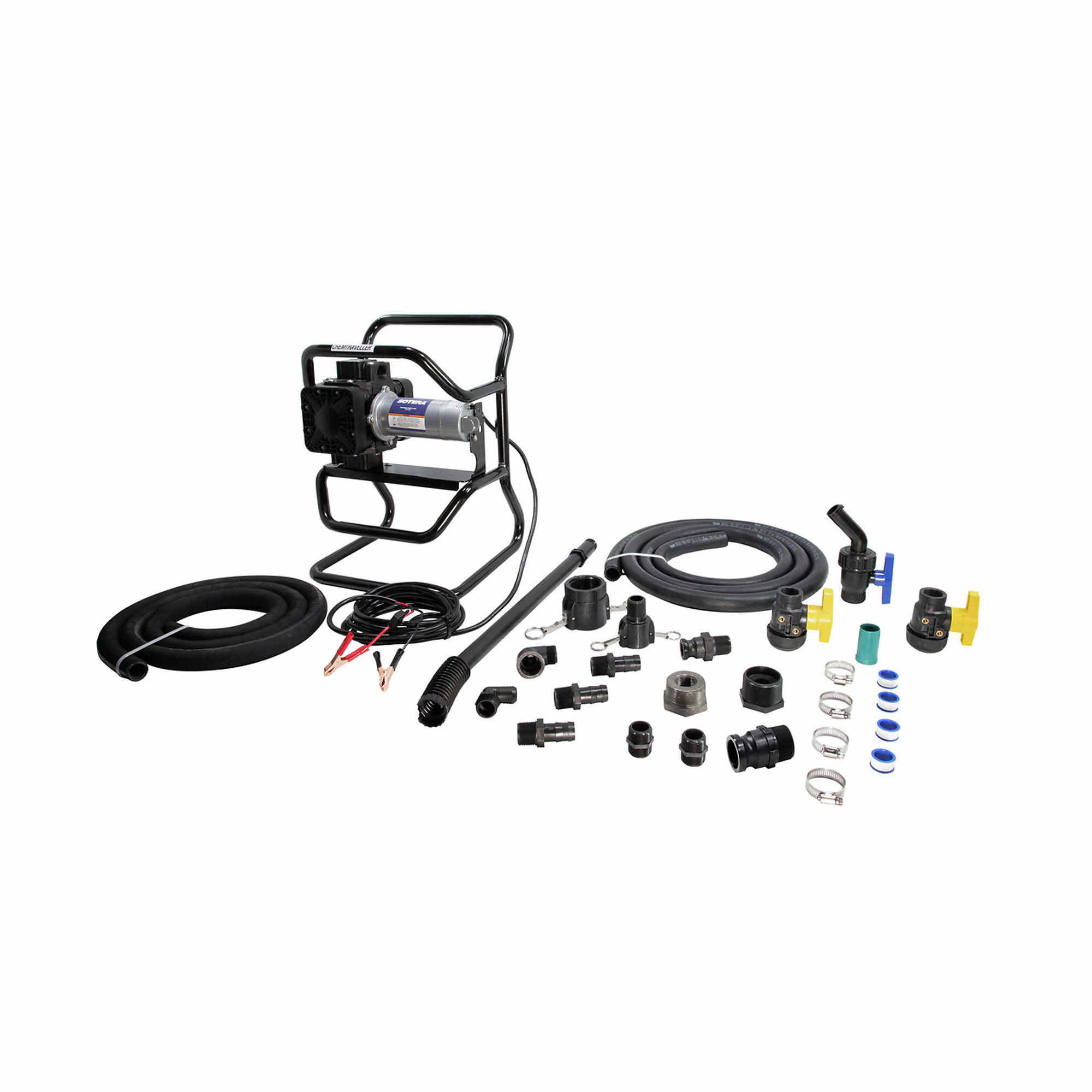 Sotera Systems Chemical Transfer Pump - 12V DC, 13 GPM, Manual Nozzle, Model# SS435BX713