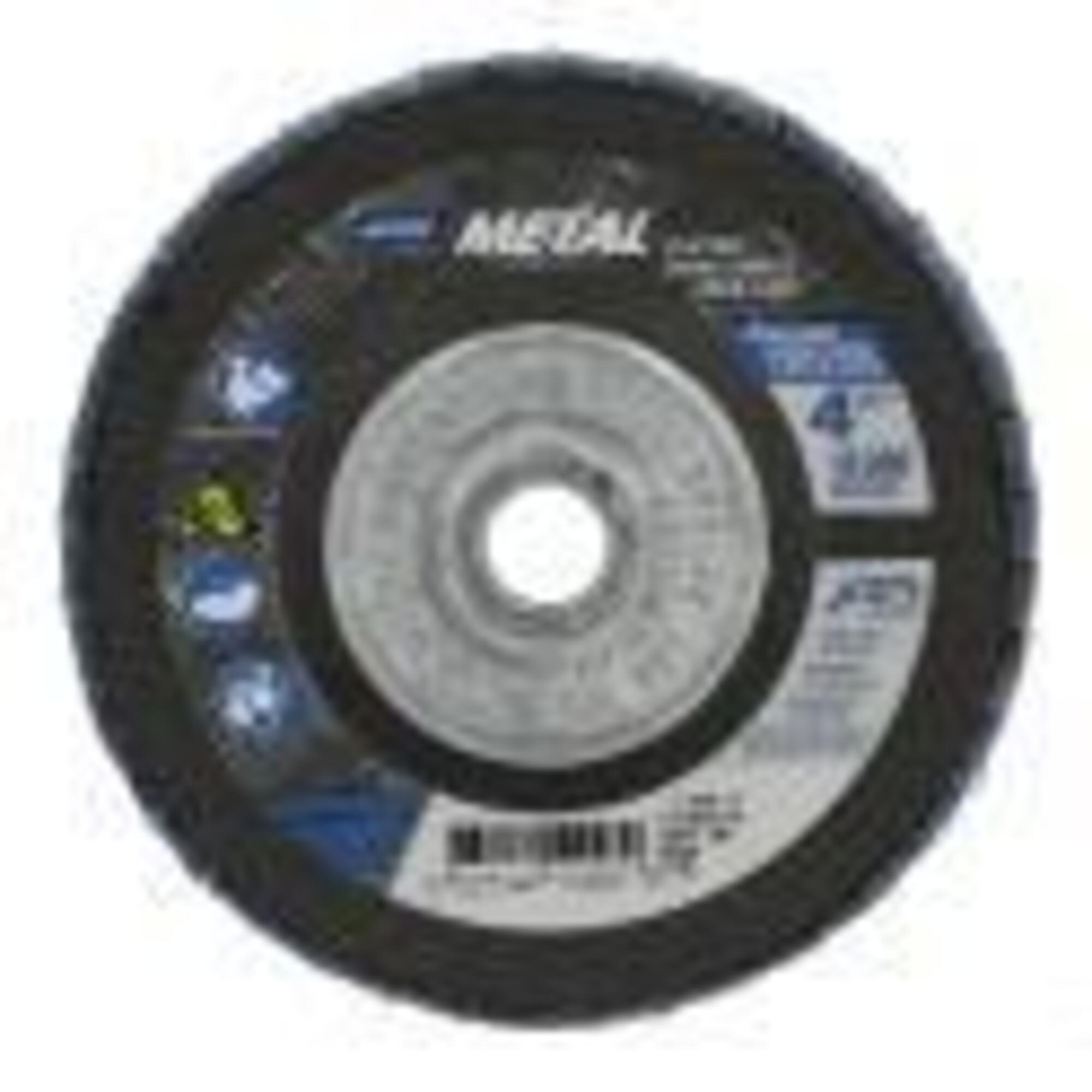 Norton, 4-1/2x5/8-1in. Metal Flap Disc 80 Grit, T29 Zirc, Wheel Diameter 4.5 in, Wheels (qty.) 1 Model# 66254419997