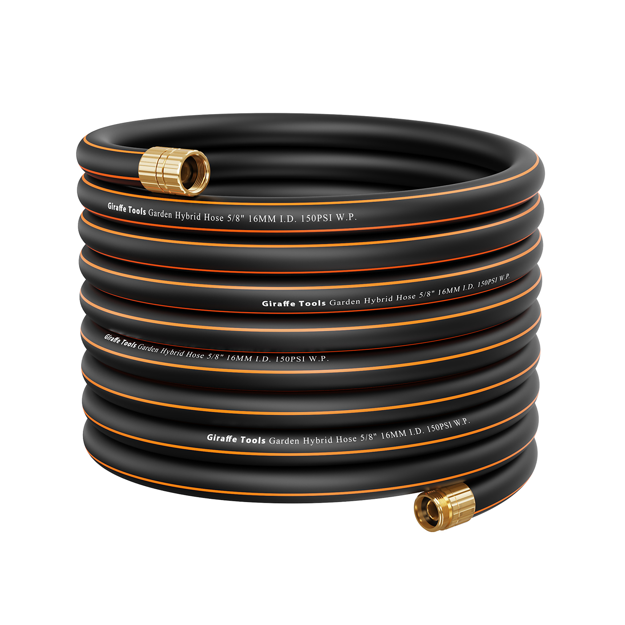 Giraffe Tools Hybrid Garden Hose, 5/8in. x 50ft., 600 PSI, Custom Cut, Model# SXGTG-50FTLT58US