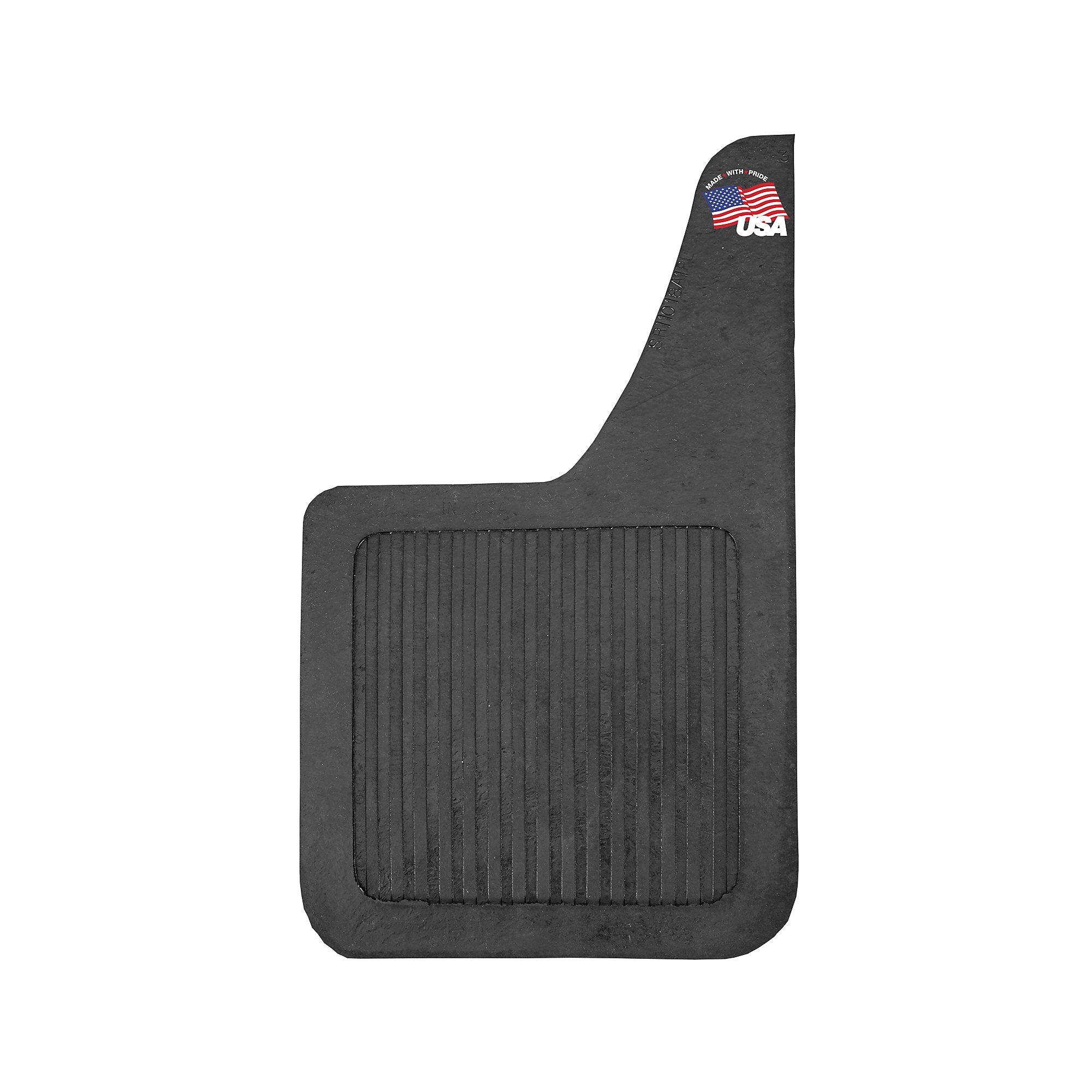Buyers Products, Heavy Duty Black Rubber Mudflaps 10x18in. (Teardrop Style), Material Rubber, Model# B1018LSP