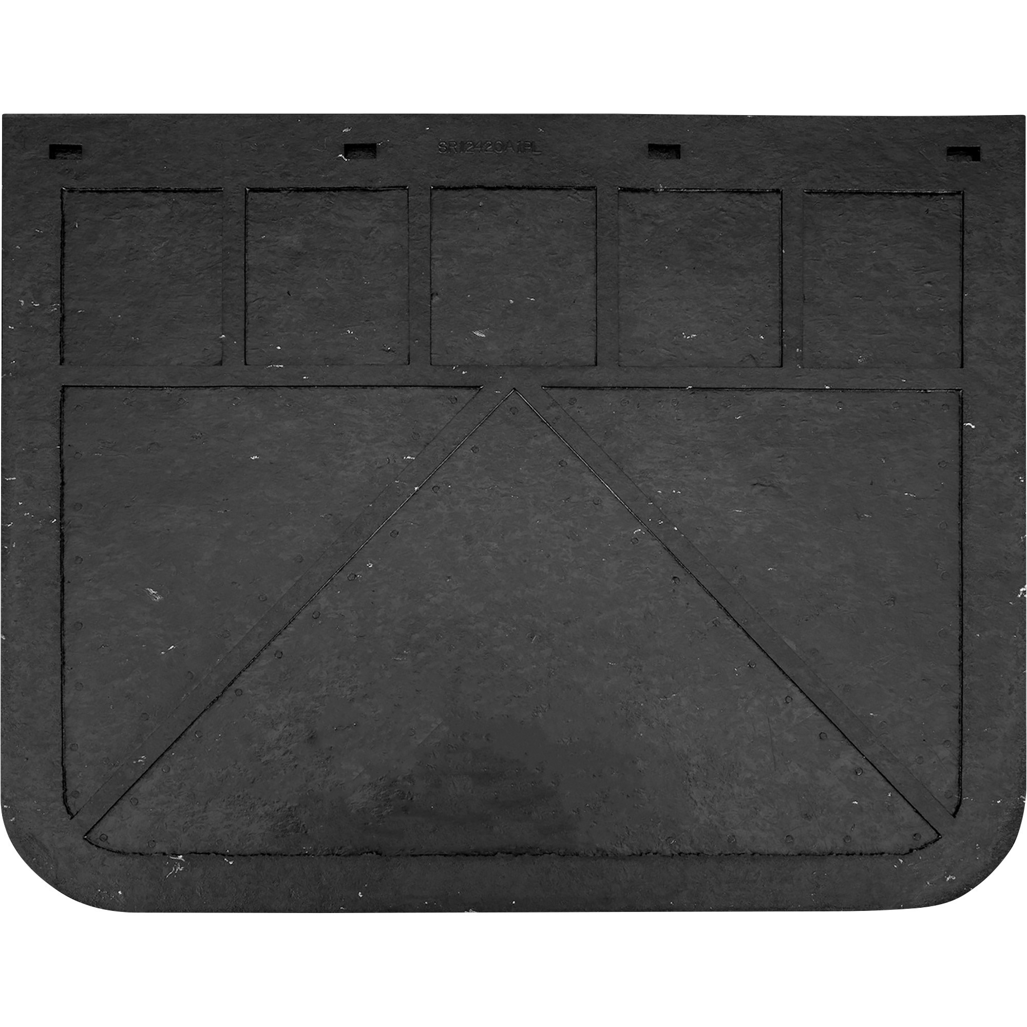 Buyers Products Heavy-Duty Rubber Semi-Truck Mud Flaps, Pair, 24in.W x  20in.H, Model# B2420LSP