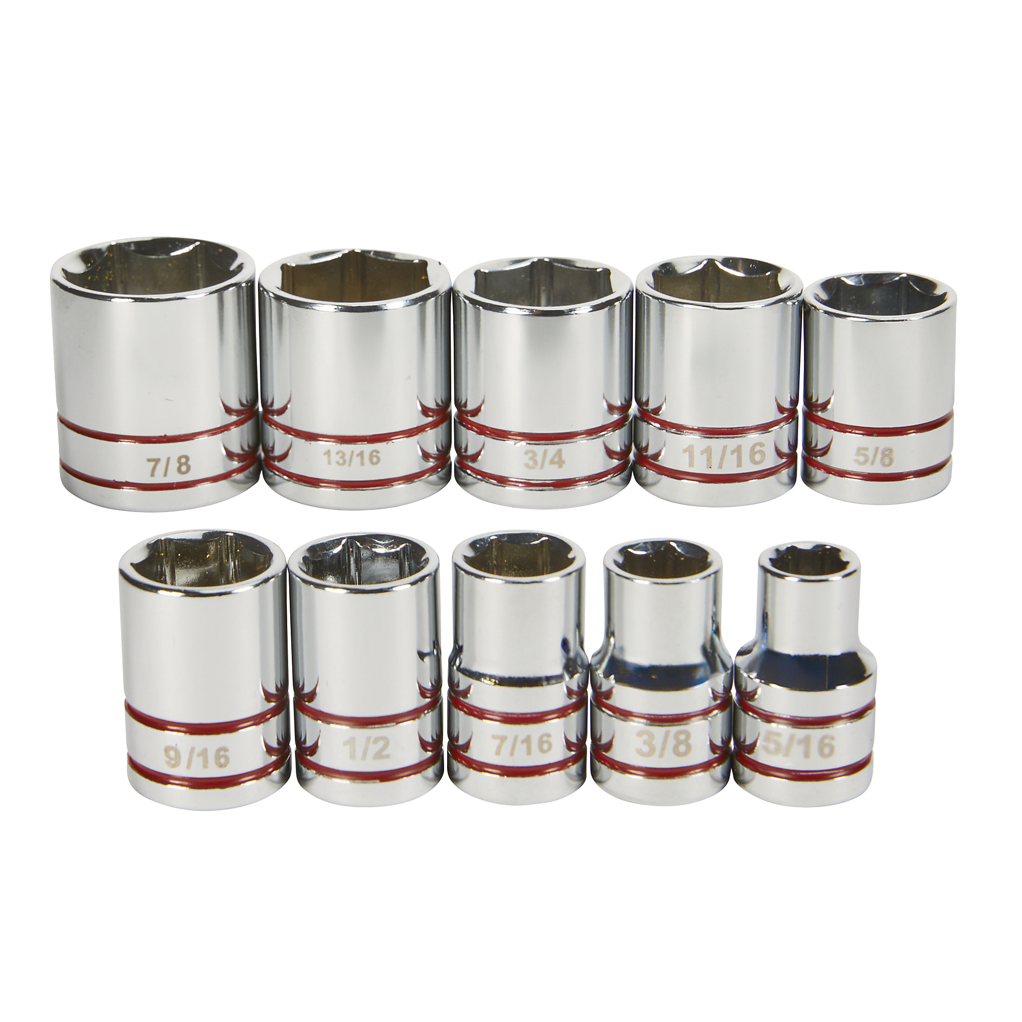 Klutch 3/8in.-Drive Socket Set, Metric, 10-Pc.