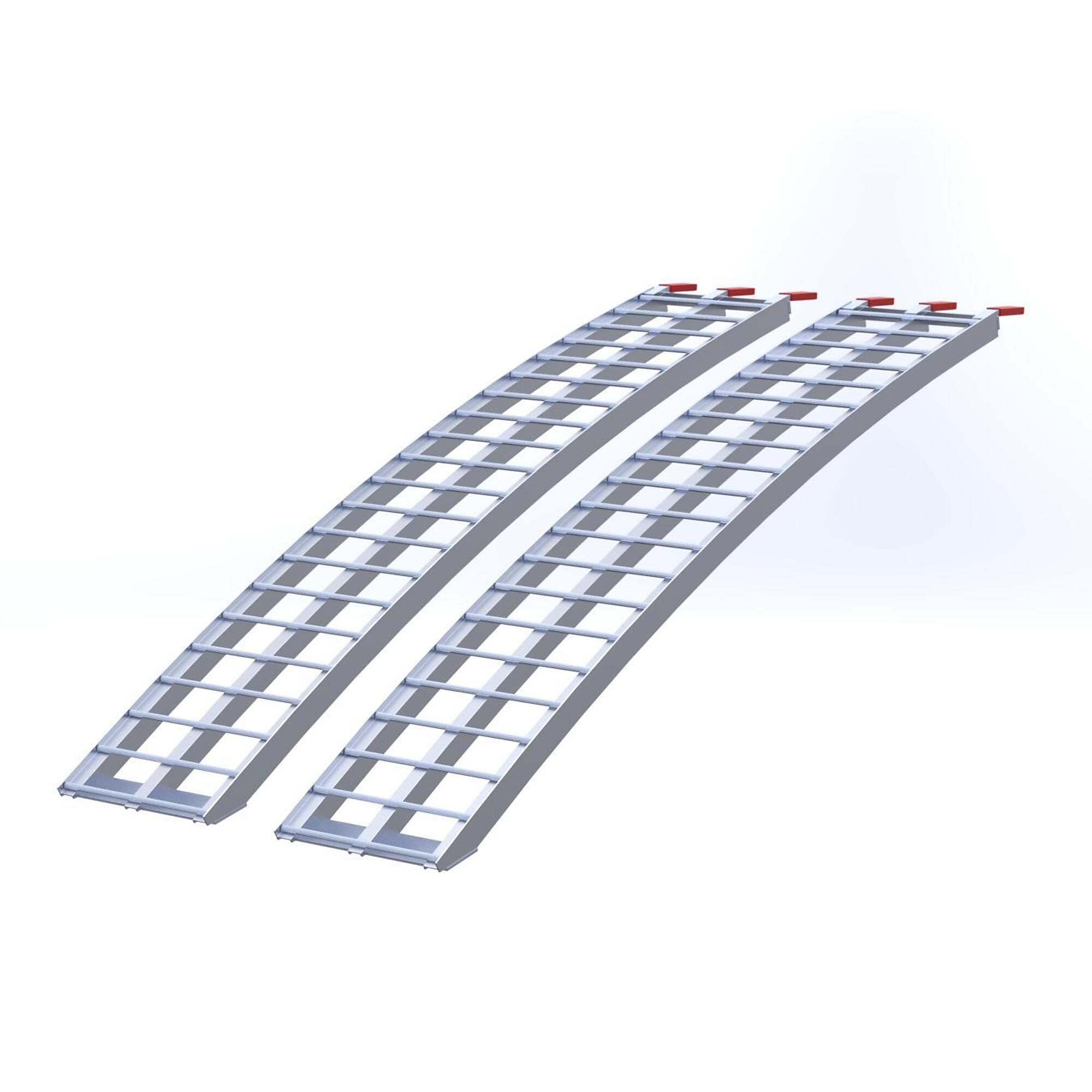Five Star Manufacturing, Aluminum Arch Ramp Pair 6ft.x12in.2000 lb, Capacity 2000 lb, Model# 612H2