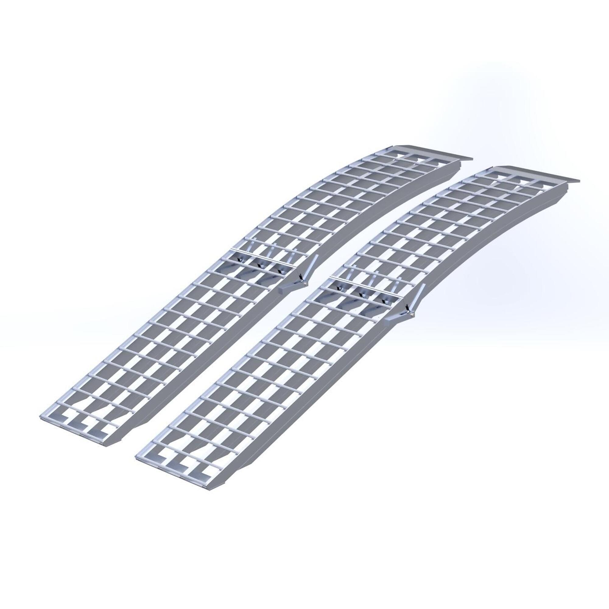 Five Star Manufacturing, Aluminum Arch Folding Ramp Pair 7ft.4in.x16in ...