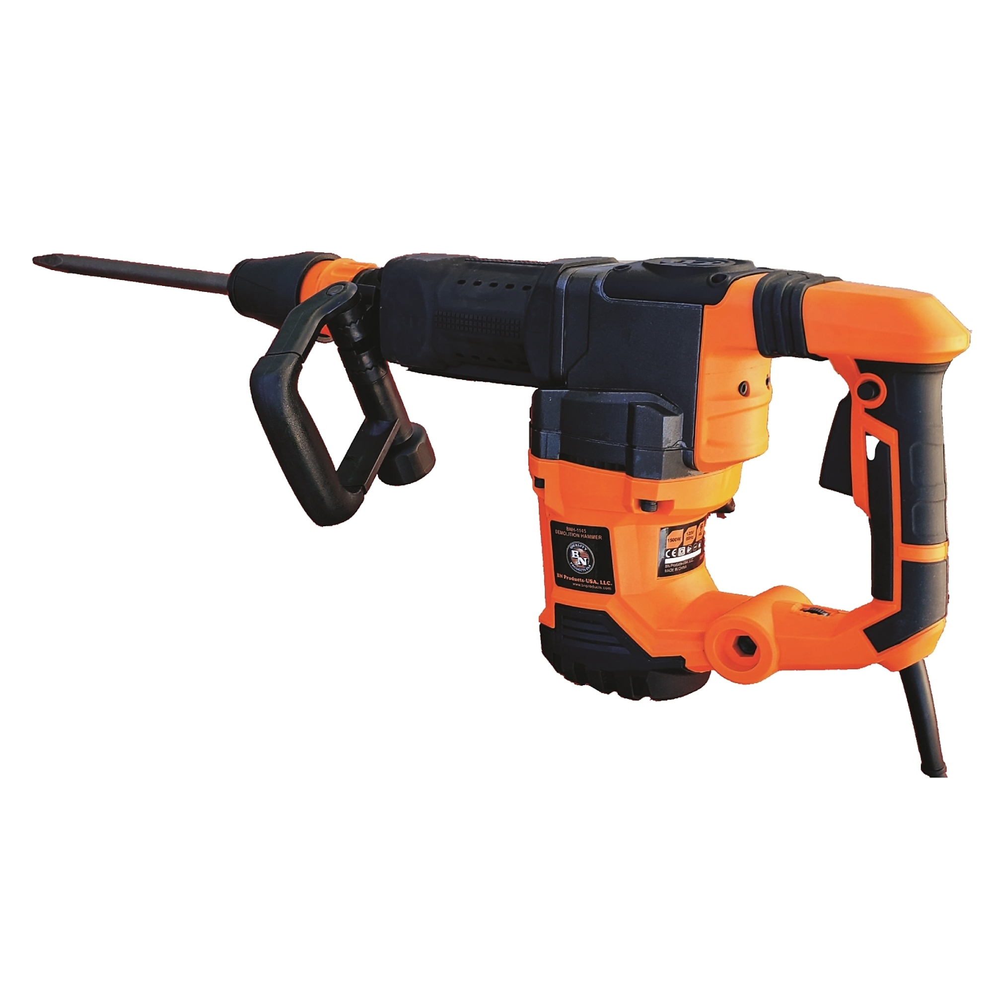 BN Products, 1500W SDS-Max Demo Hammer, Amps 12.5 Volts 120 Max. Blows Per Minute 2100 Model# BNH-1145