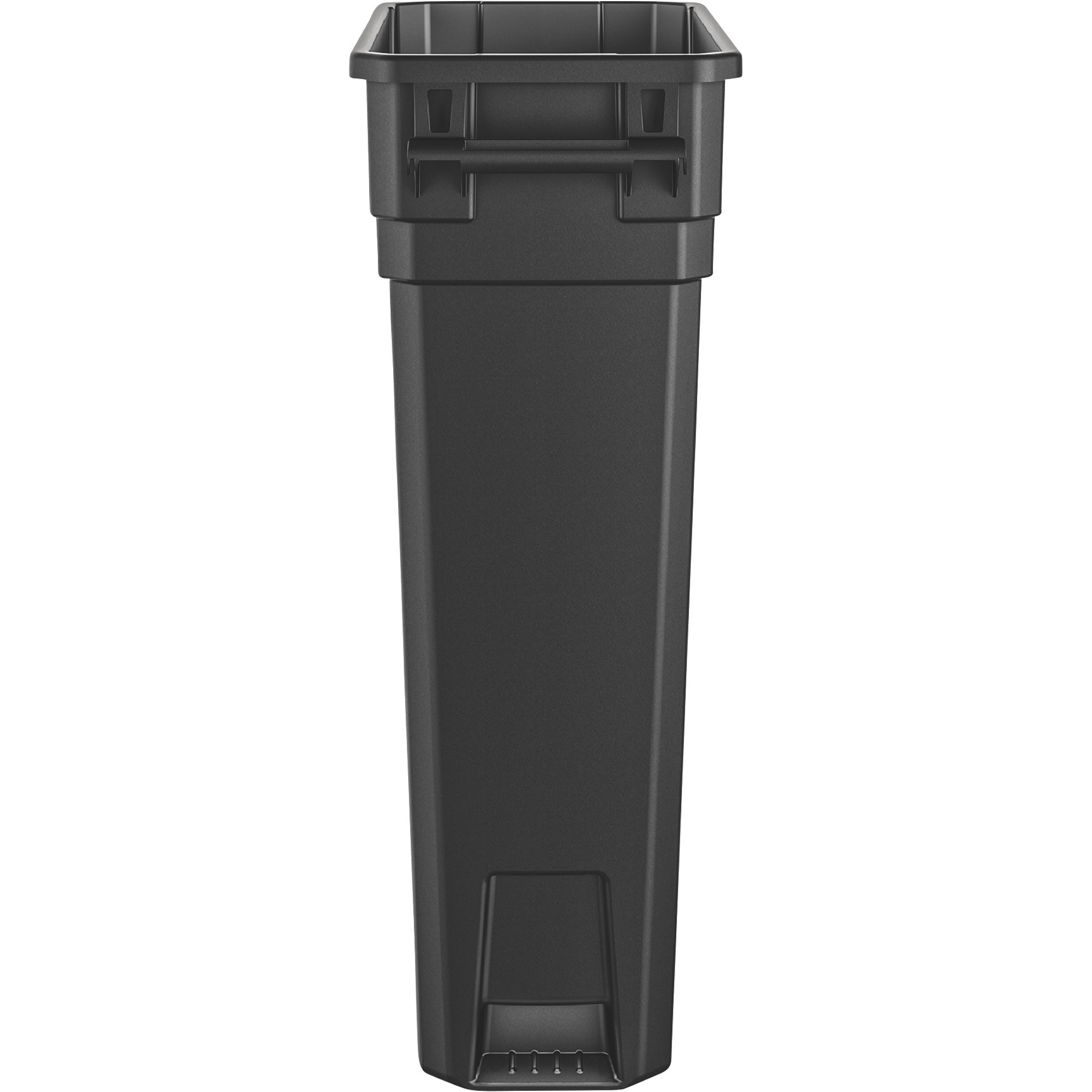 Suncast Slim 23-Gallon Trash Can with Handles, Black, Model# TCNH2030