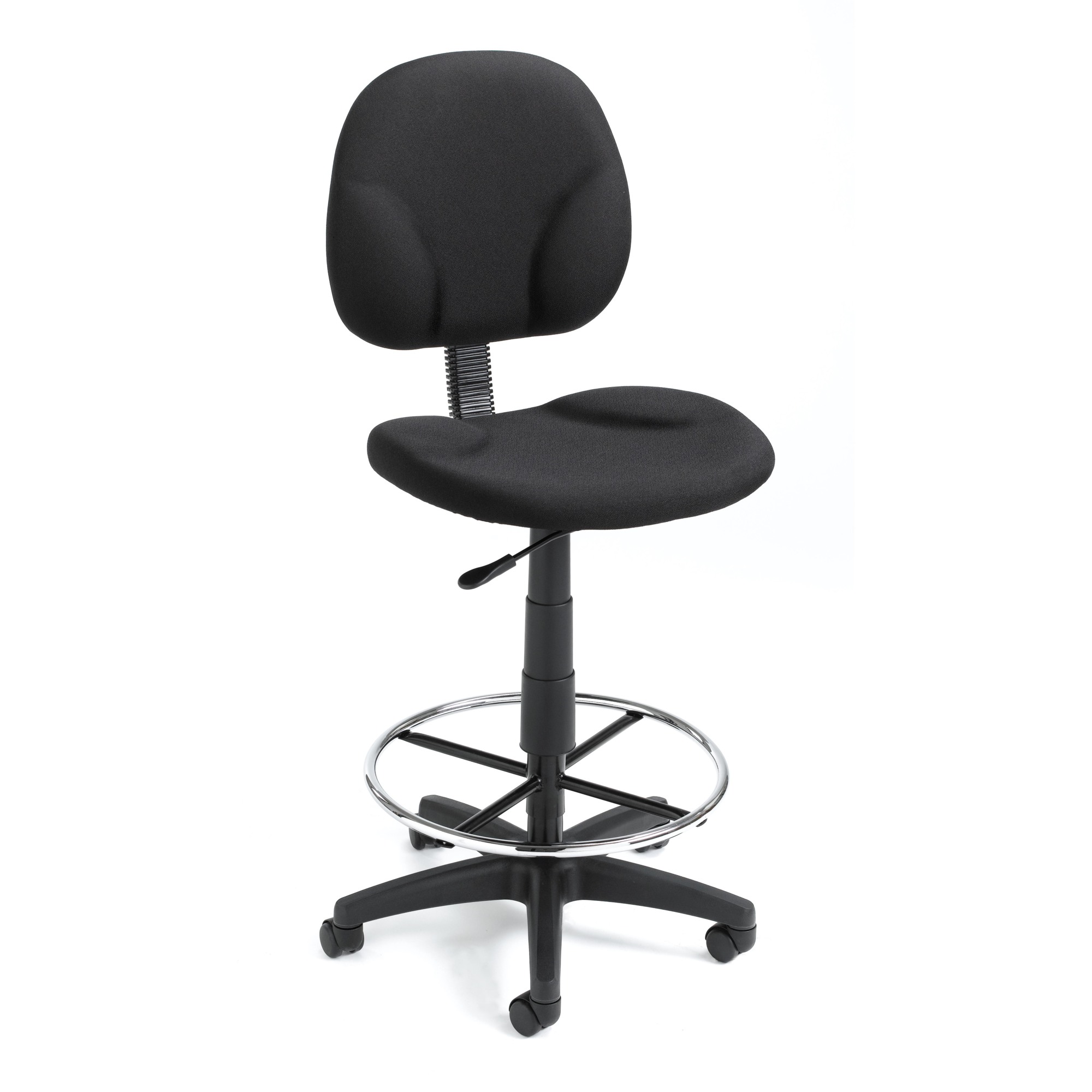 Norstar BOSS, Black Fabric Drafting Stools W/Footring, Included (qty.) 1 Model# B1690-BK
