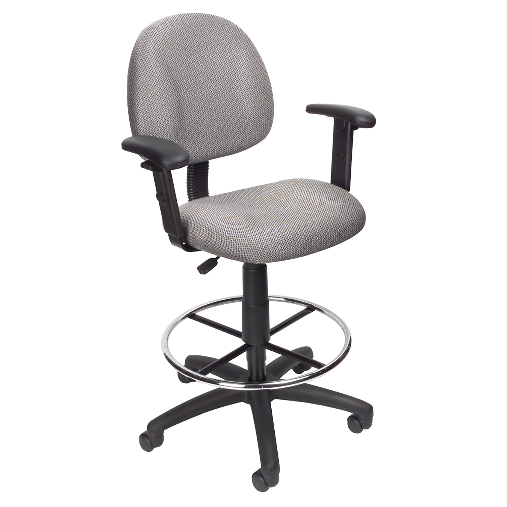Norstar BOSS, Drafting Stool W/Footring Arms, Included (qty.) 1 Model# B1616-GY