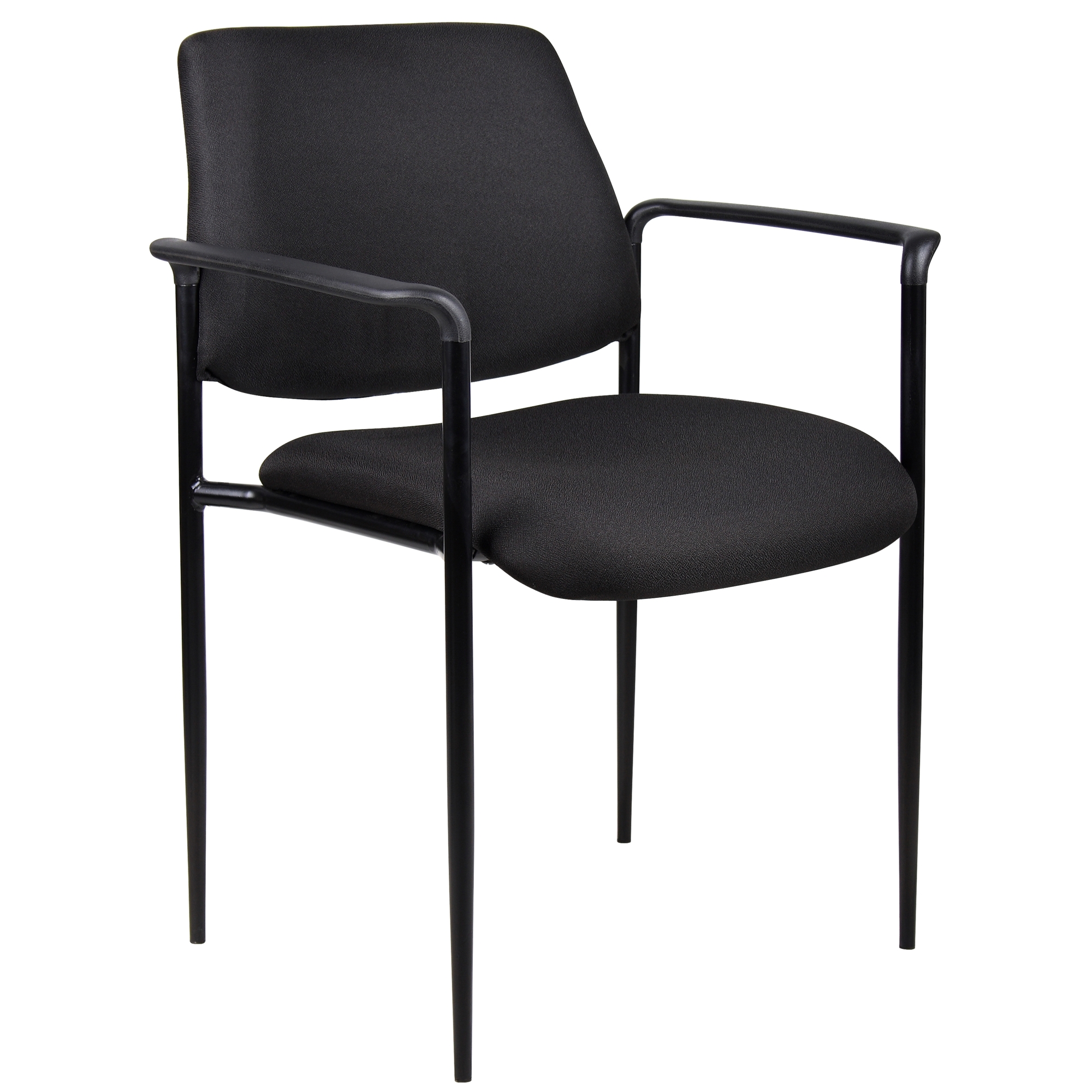 Norstar BOSS, Square Back Diamond Stacking Chair W/Arm In Black, Included (qty.) 1 Model# B9503-BK
