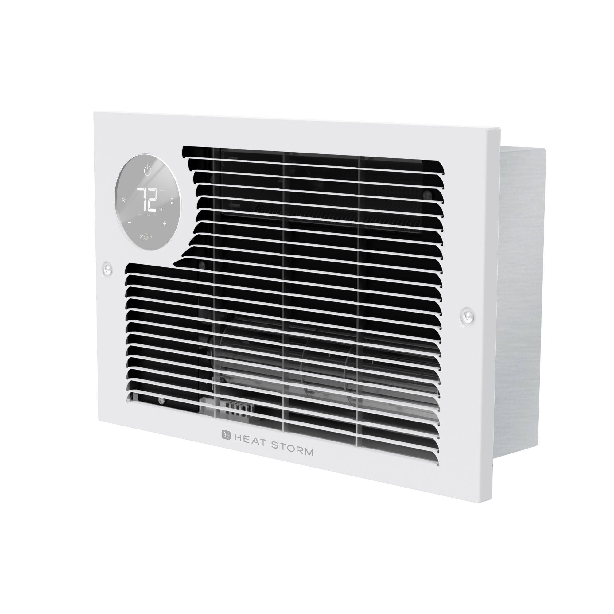 HeatStorm, Heat Storm 1500 Watt Electric In-Wall Heater, WIFI, Heat Output 5200 Btu/hour, Heating Capability 150 ft², Fuel Type Electric, Model# A-1500-WALL-R