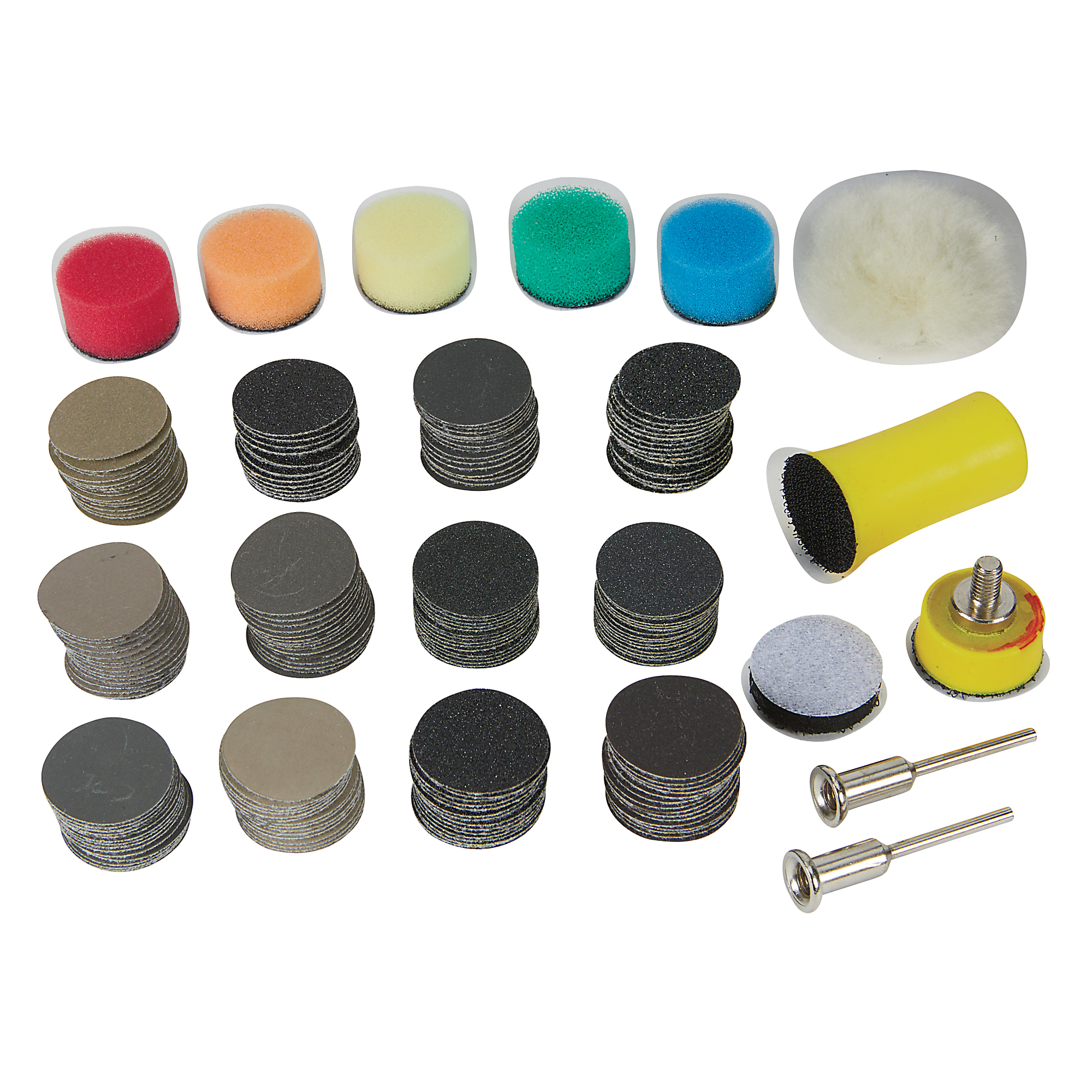 Klutch Polishing Kit, 1in. Dia., 191 Pcs.