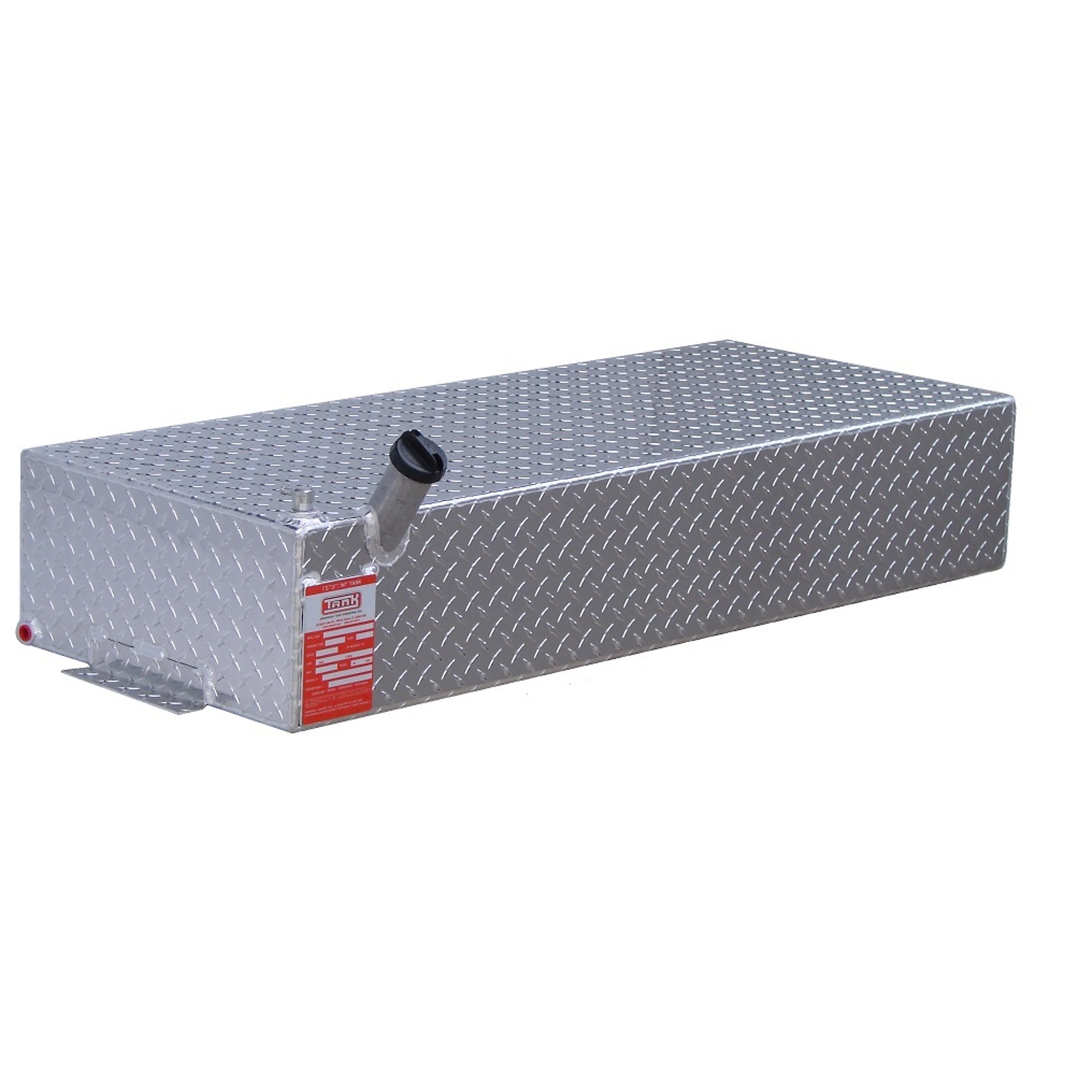Tank 30 Gal. Diesel Auxiliary Tank - Rectangle, Diamond Plate Aluminum, Model# AUX30R