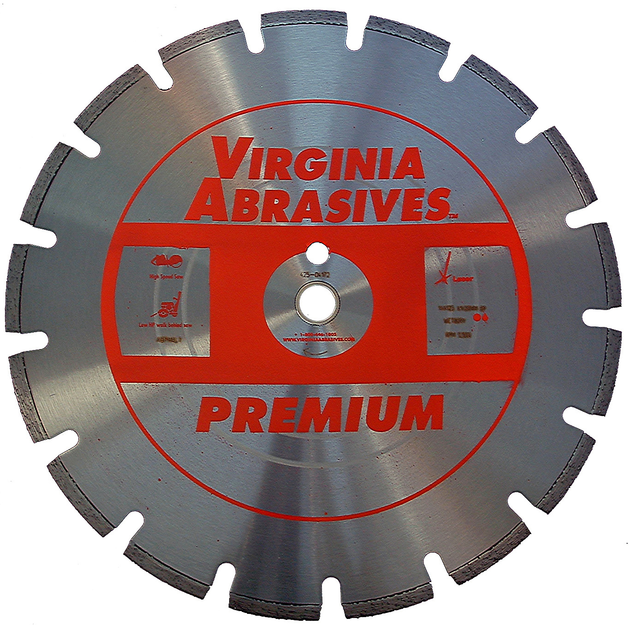 Virginia Abrasives Premium Hardscape Saw BLADE 10in., Diamond Quality